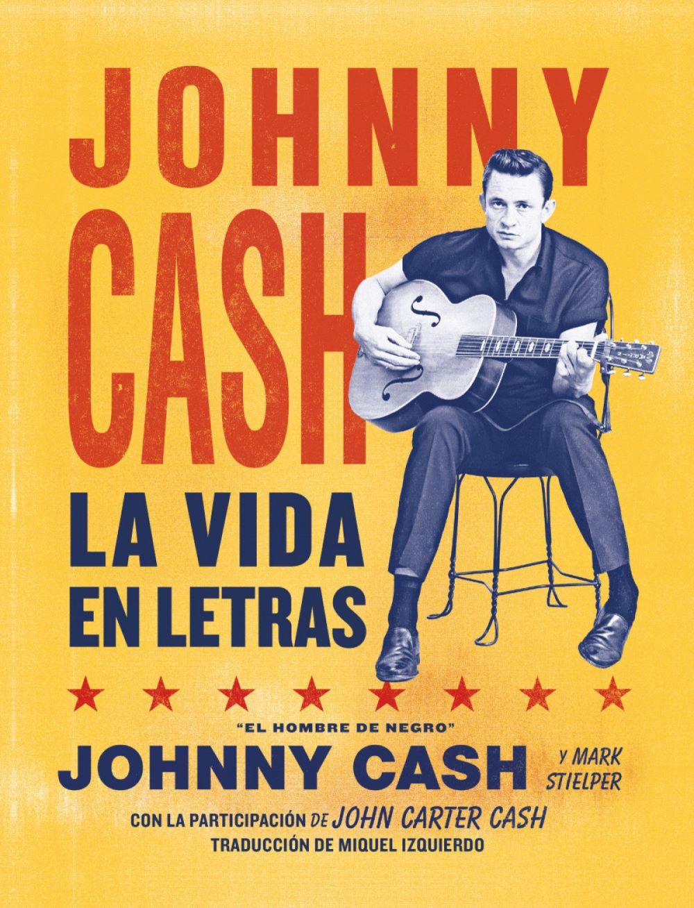 Vorderes Coverbild Johnny Cash. La vida en letras