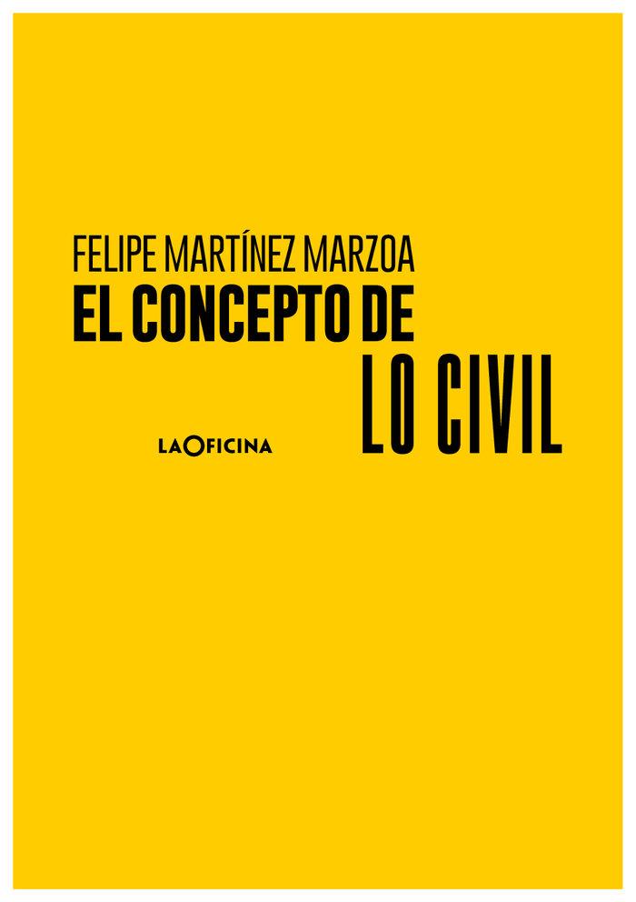 Vorderes Coverbild El concepto de lo civil