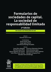 Vorderes Coverbild Formularios de sociedades de capital. La sociedad de responsabilidad limitada 3ª Edición