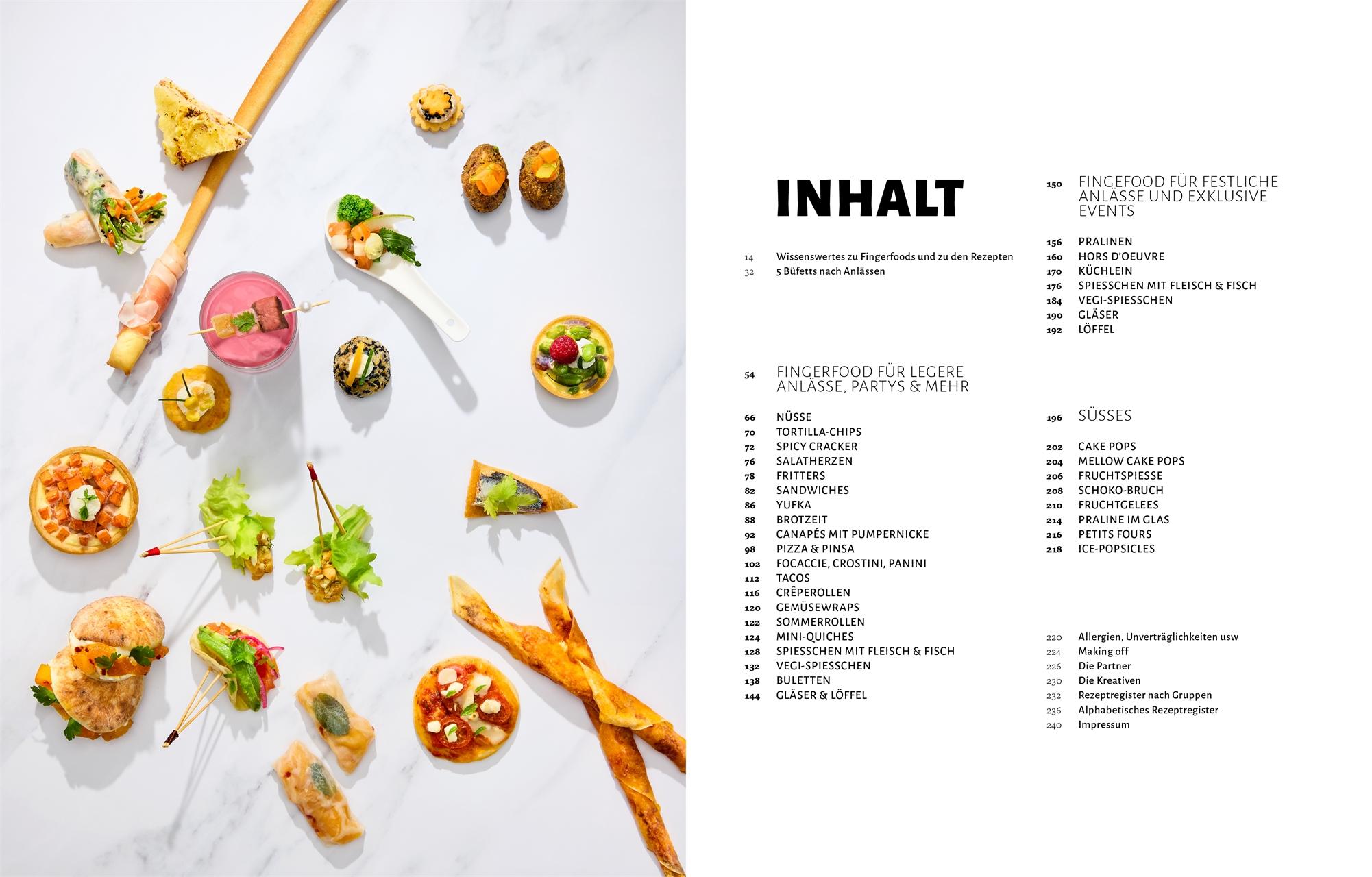 Beispielinhalt (Bild) Fingerfood