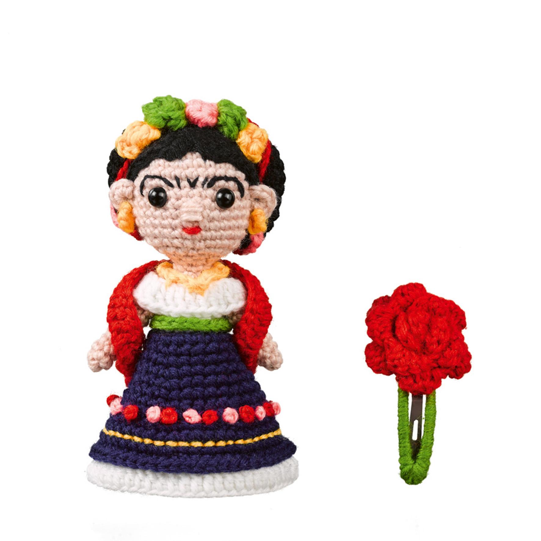 Beispielinhalt (Bild) Frida Kahlo Häkelset