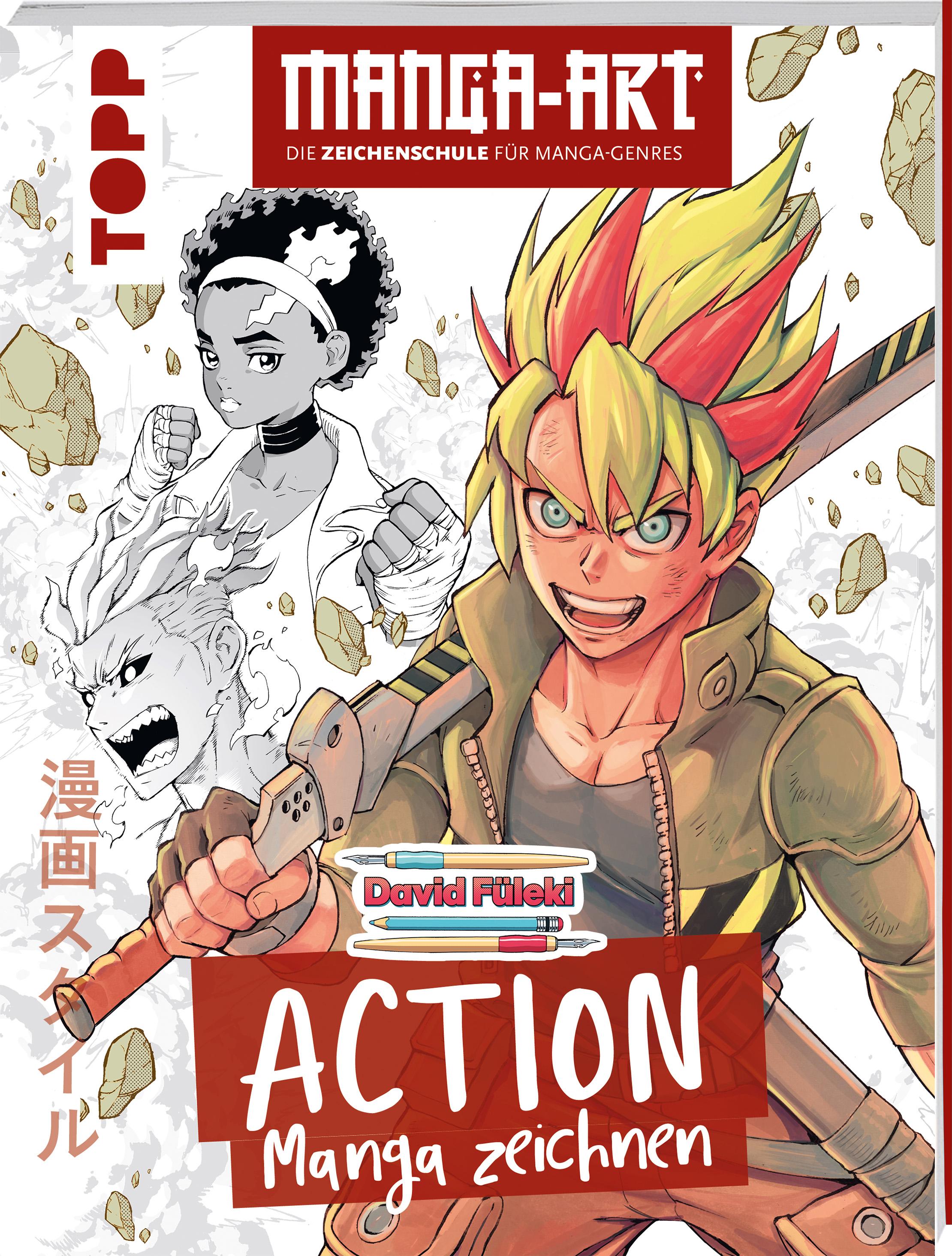 Vorderes Coverbild Action Manga zeichnen