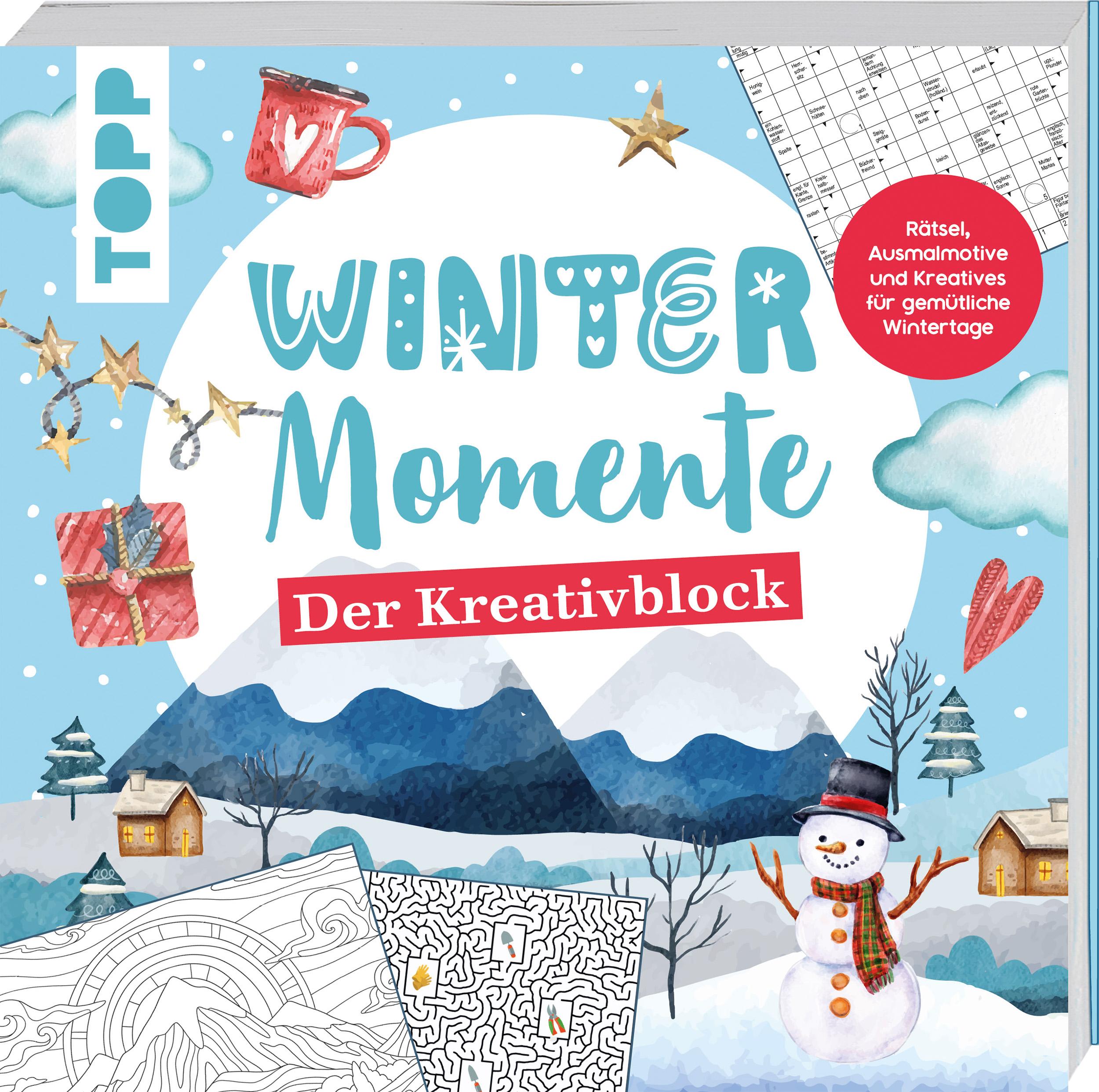 Vorderes Coverbild Winter-Momente. Der Kreativblock