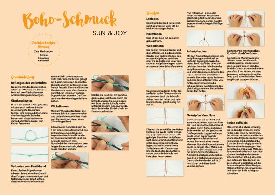 Beispielinhalt (Bild) Boho-Schmuckset Sun & Focus (Orange)