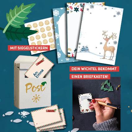 Beispielinhalt (Bild) Wichtelpost - Briefkasten-Set