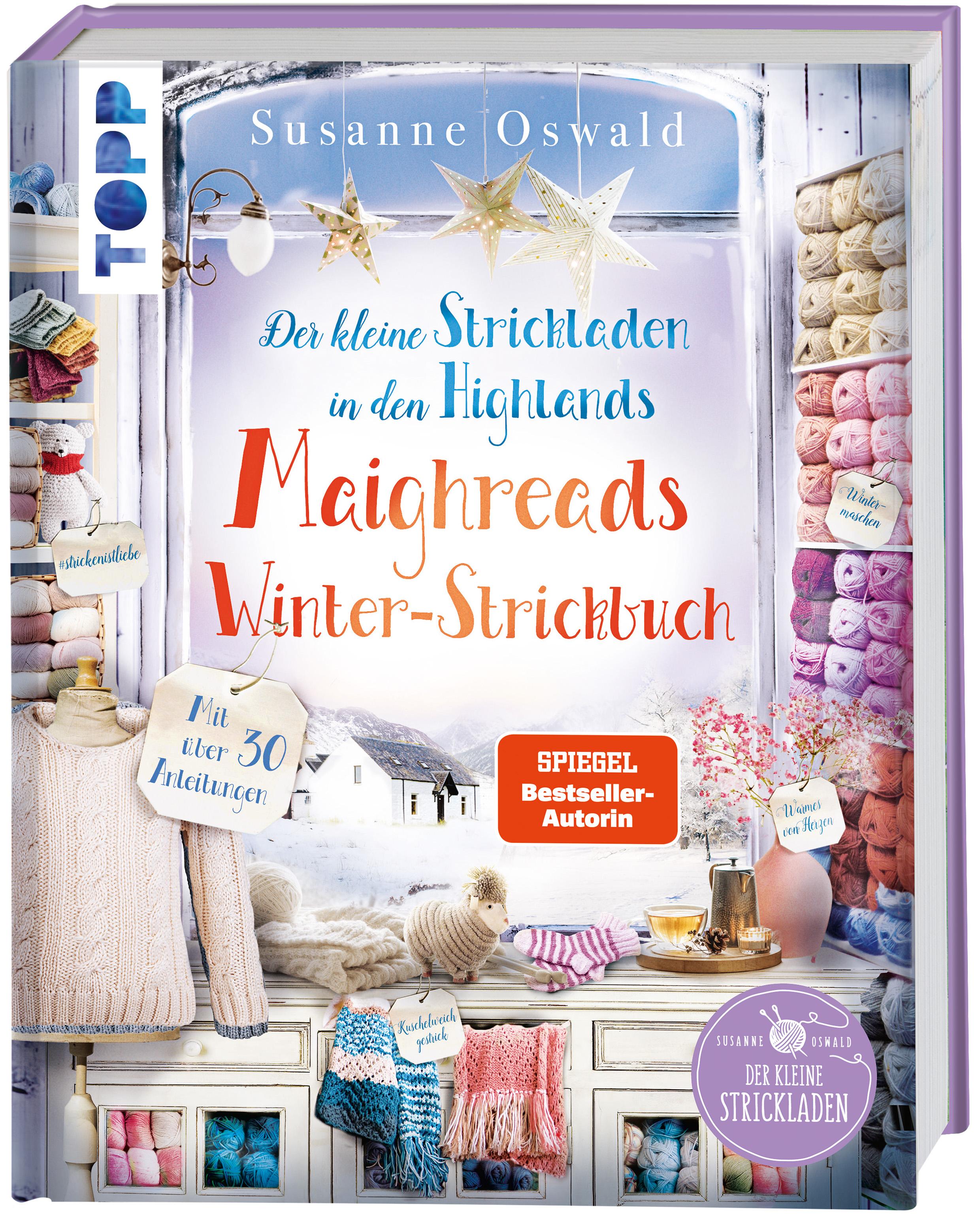 Vorderes Coverbild Der kleine Strickladen in den Highlands. Maighreads Winter-Strickbuch