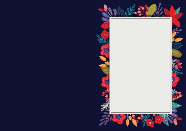 Beispielinhalt (Bild) Design Paper Frida Kahlo DIN A5. Mit Falz für Klappkarten