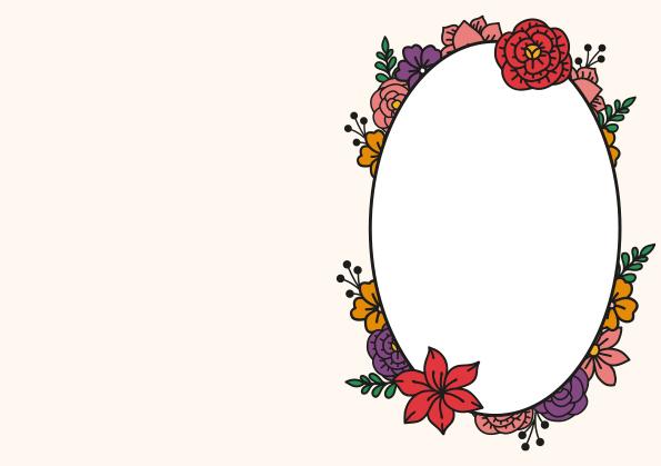 Beispielinhalt (Bild) Design Paper Frida Kahlo DIN A5. Mit Falz für Klappkarten