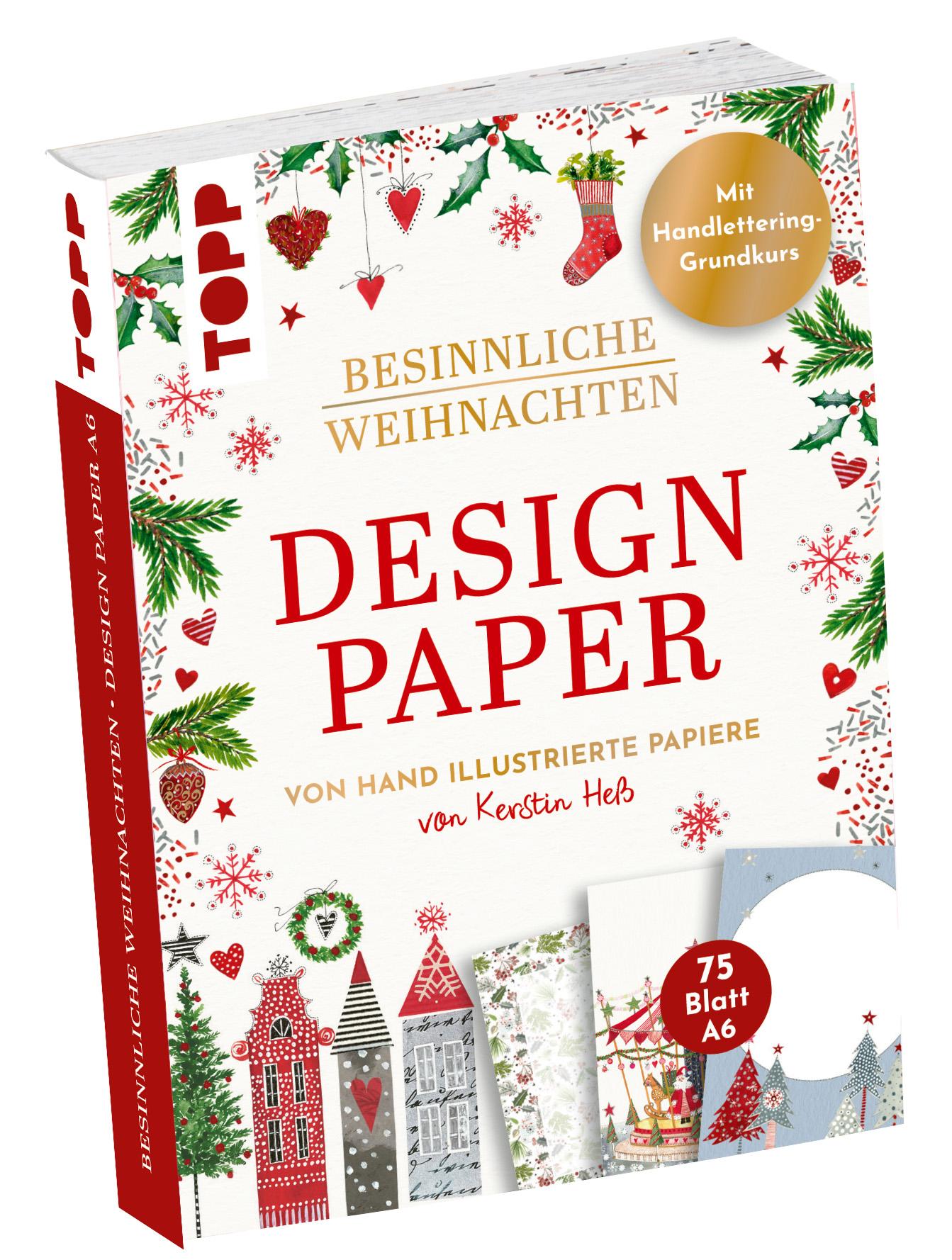 Vorderes Coverbild Design Paper Besinnliche Weihnachten DIN A6