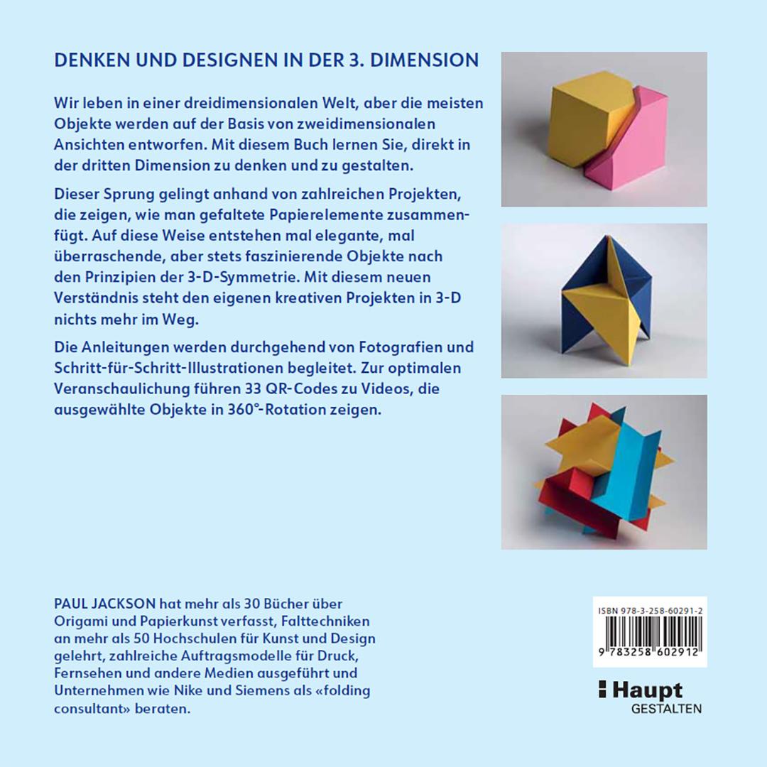 Rückseitencover Papier in der dritten Dimension