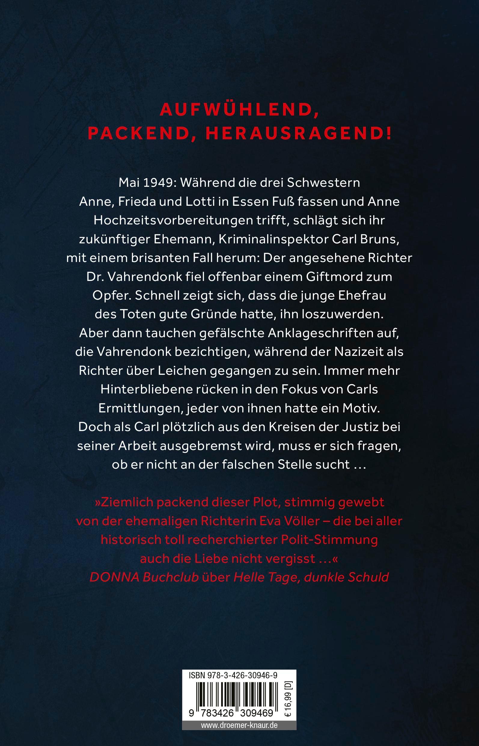 Rückseitencover Alte Taten, neuer Zorn