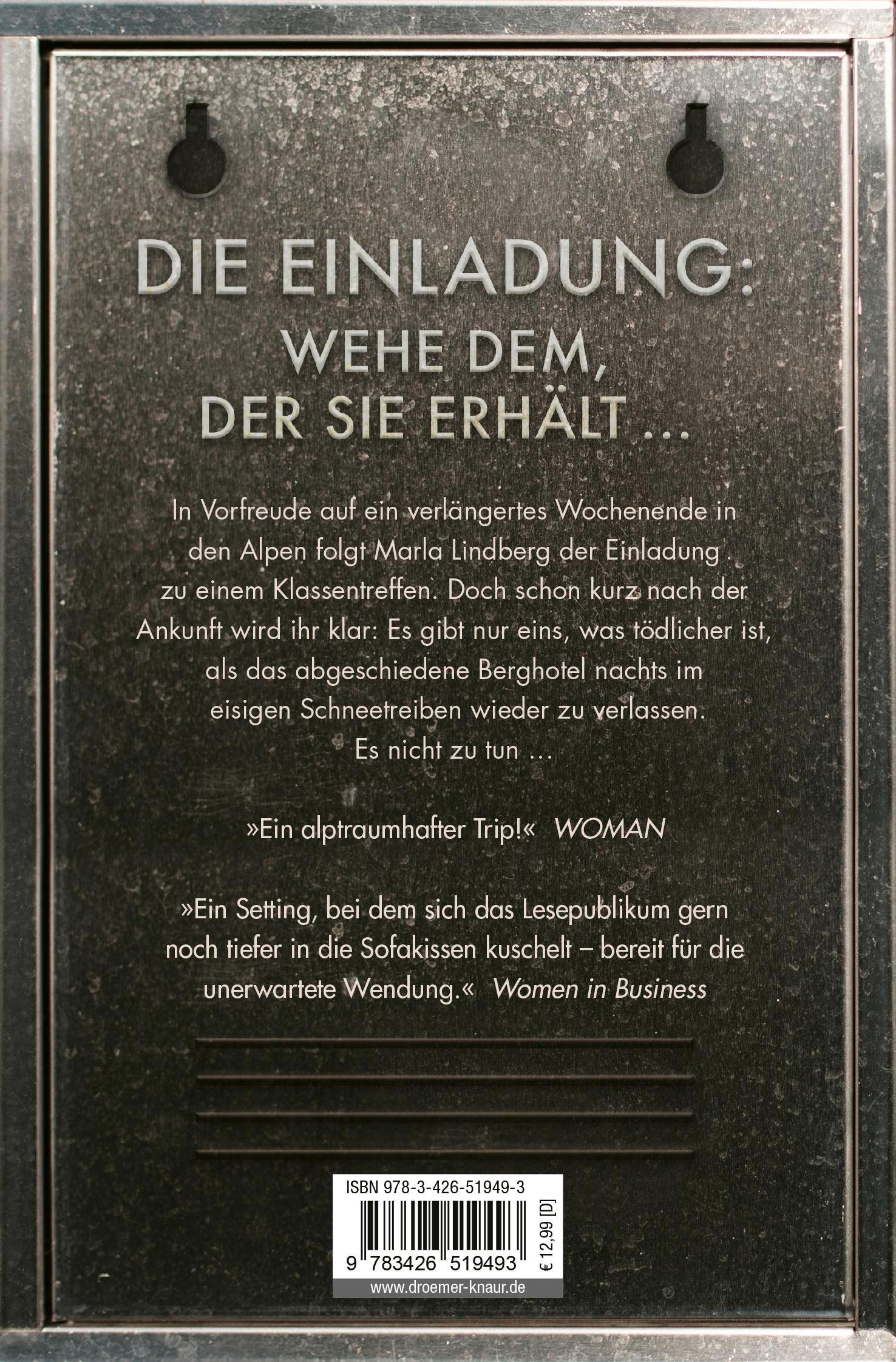 Rückseitencover Die Einladung