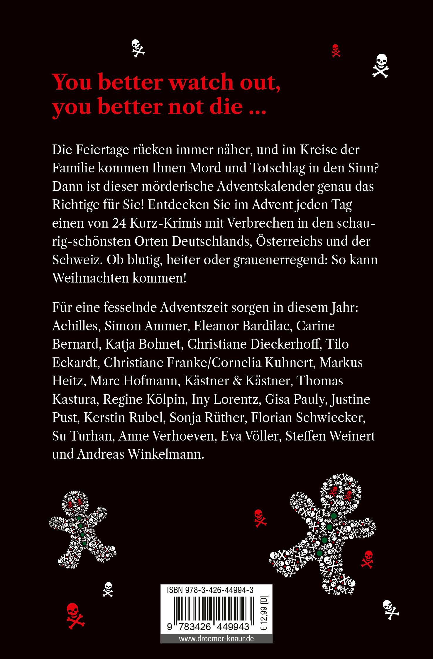 Rückseitencover Myrrhe, Mord und Marzipan