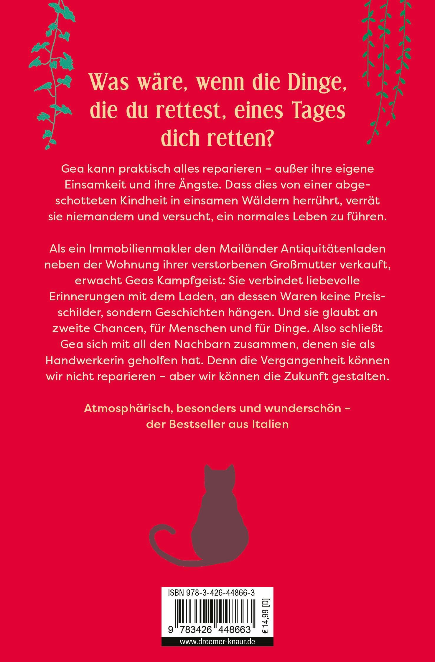 Rückseitencover Die kleine Werkstatt der geretteten Dinge