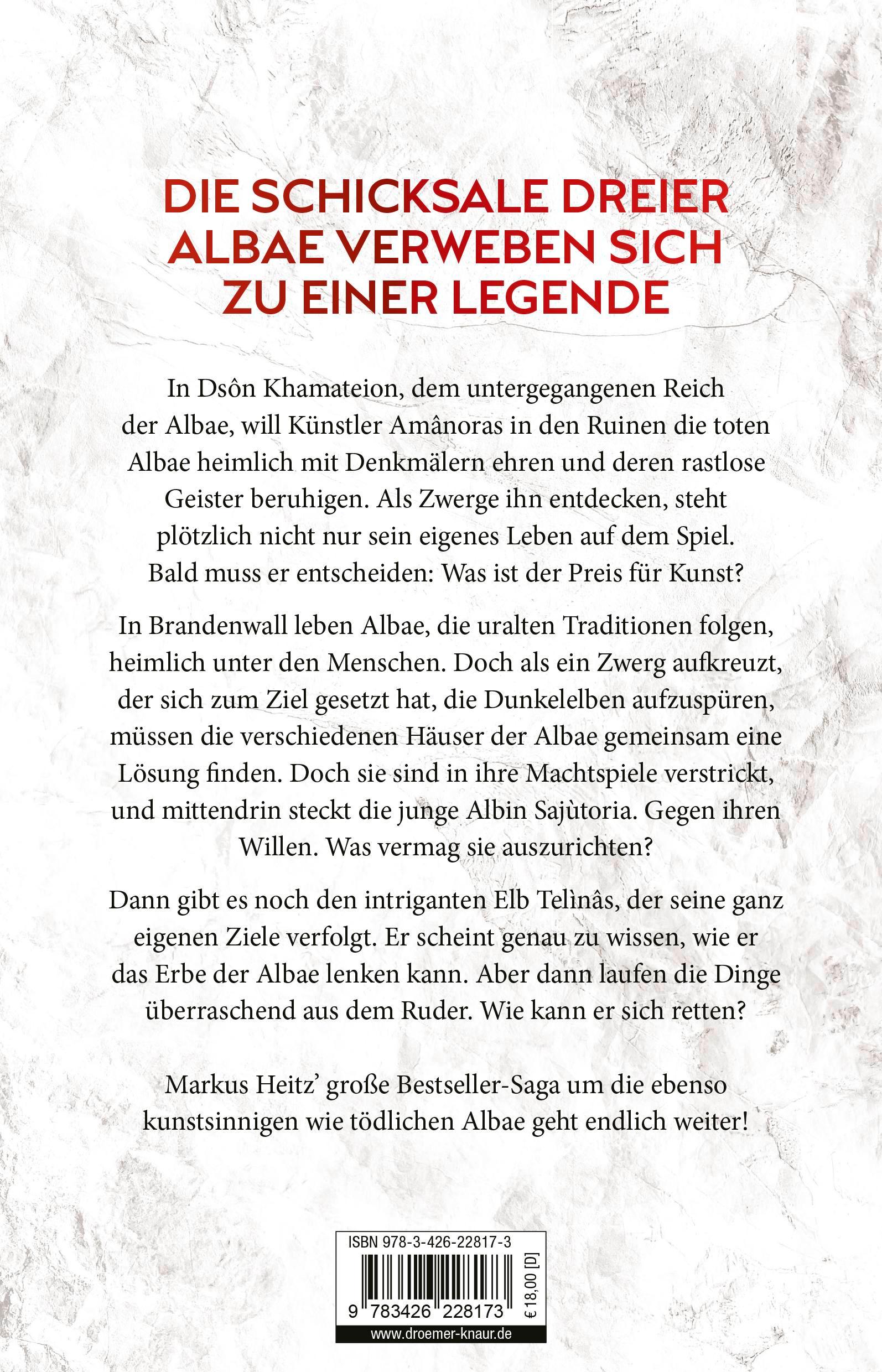 Rückseitencover Die Legenden der Albae - Dunkles Erbe