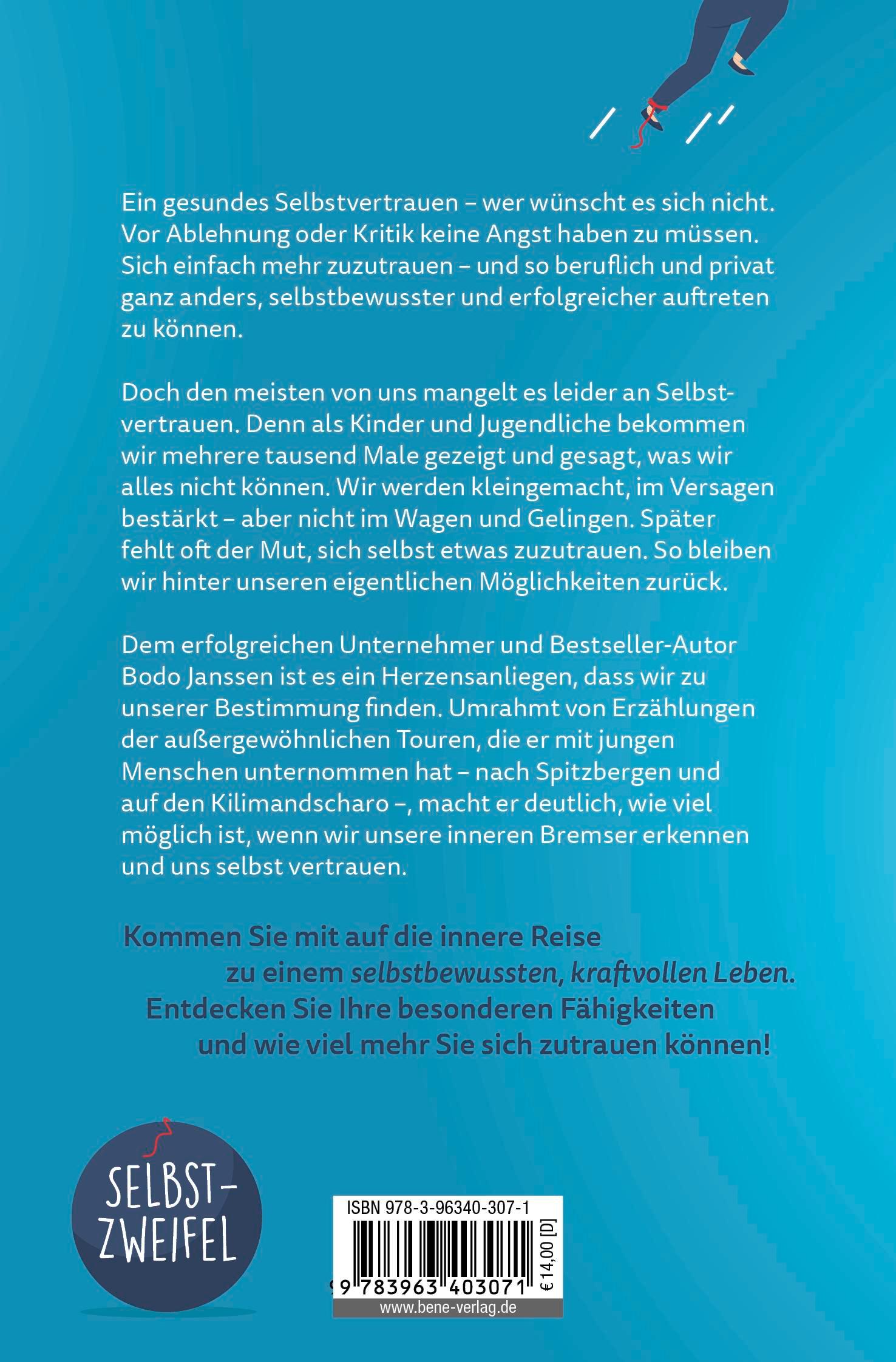 Rückseitencover Vertrau dir selbst und du schaffst (fast) alles