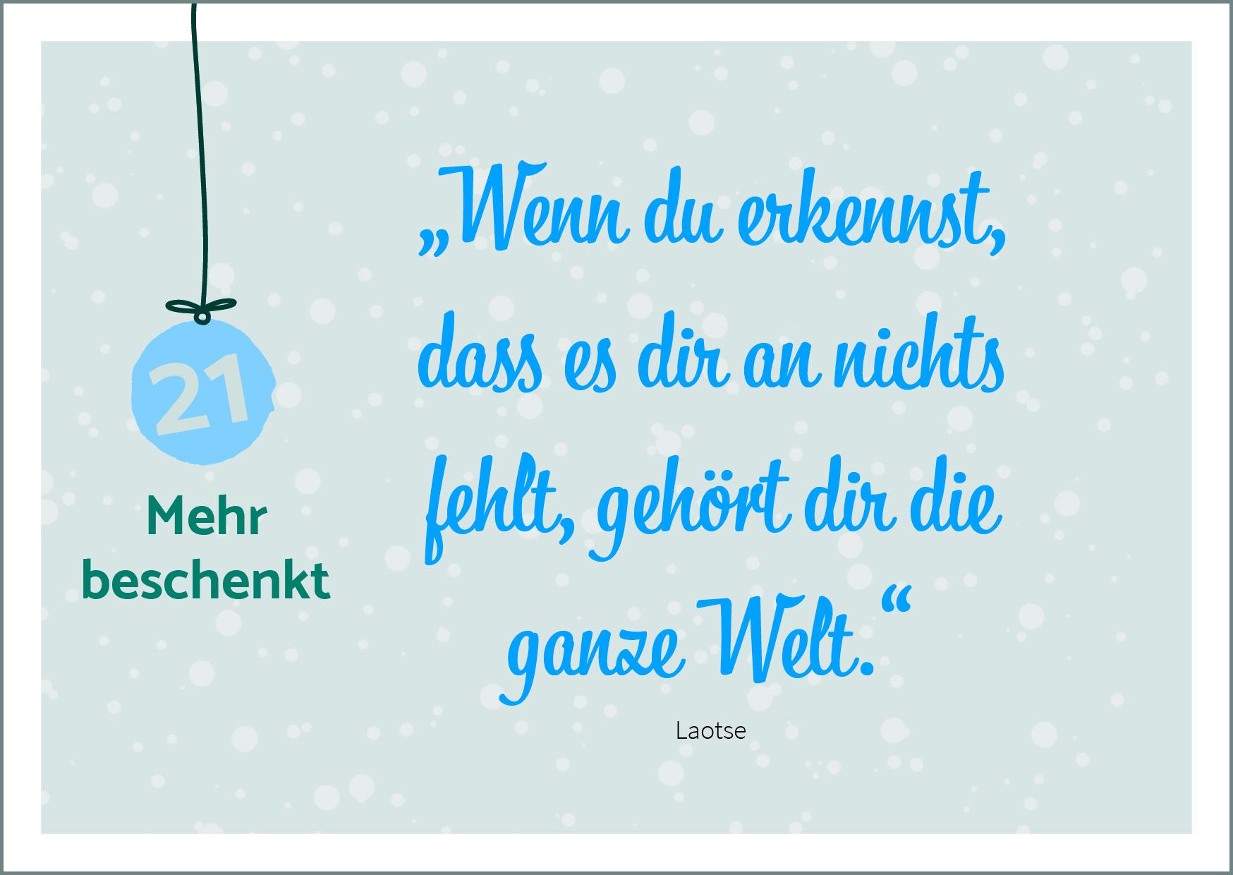 Beispielinhalt (Bild) Weihnachtspost für mich