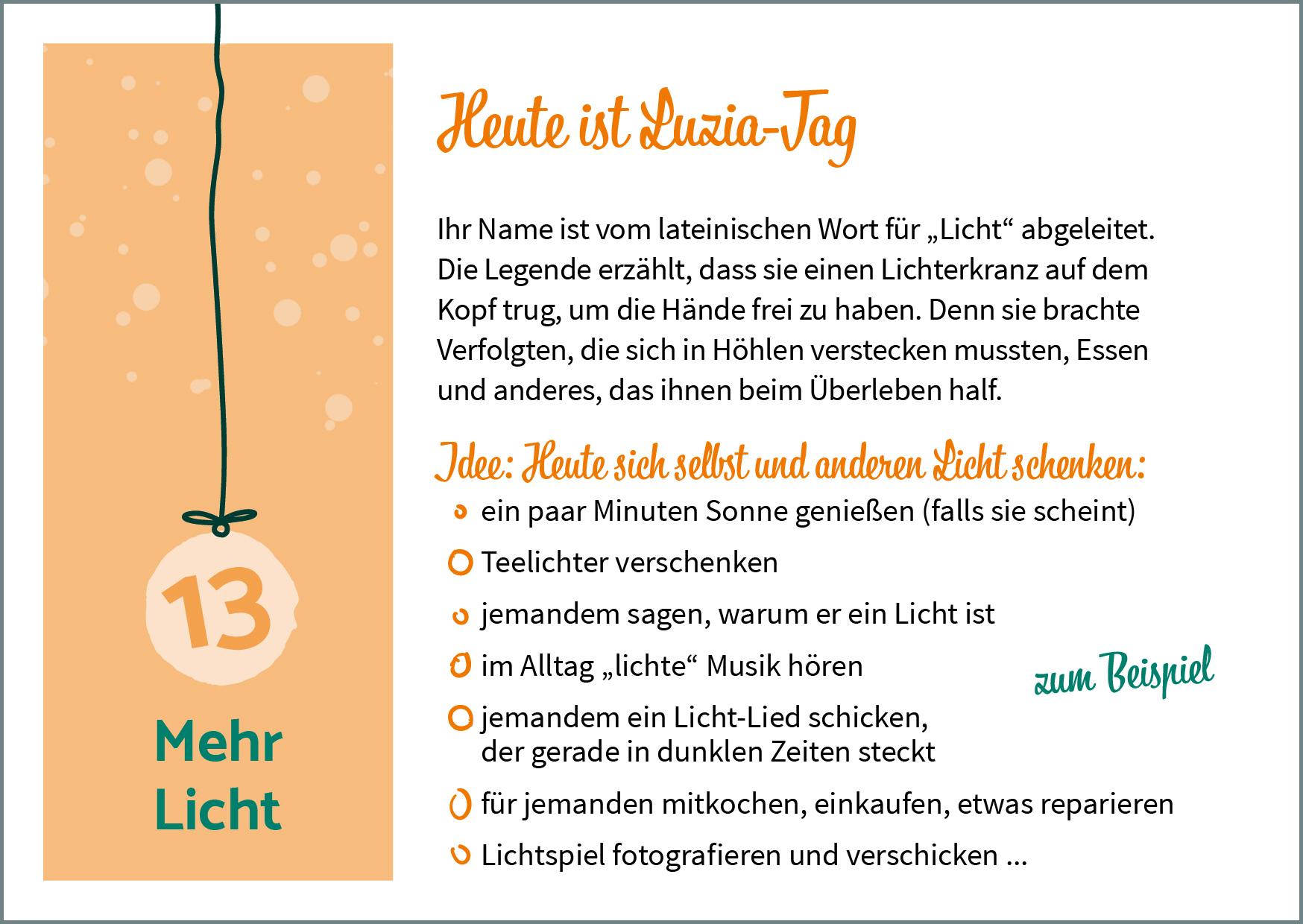 Beispielinhalt (Bild) Weihnachtspost für mich