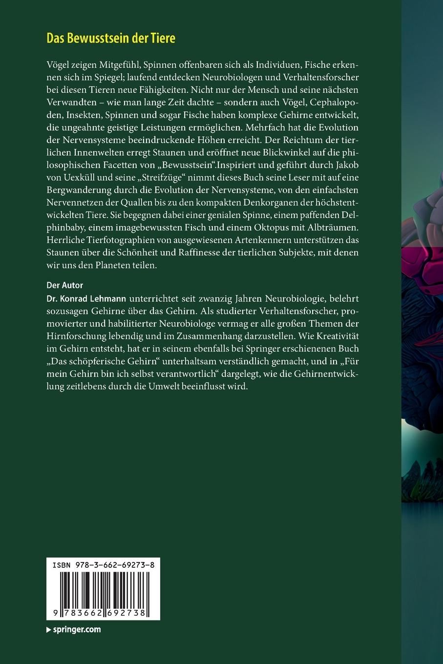Rückseitencover Das Bewusstsein der Tiere