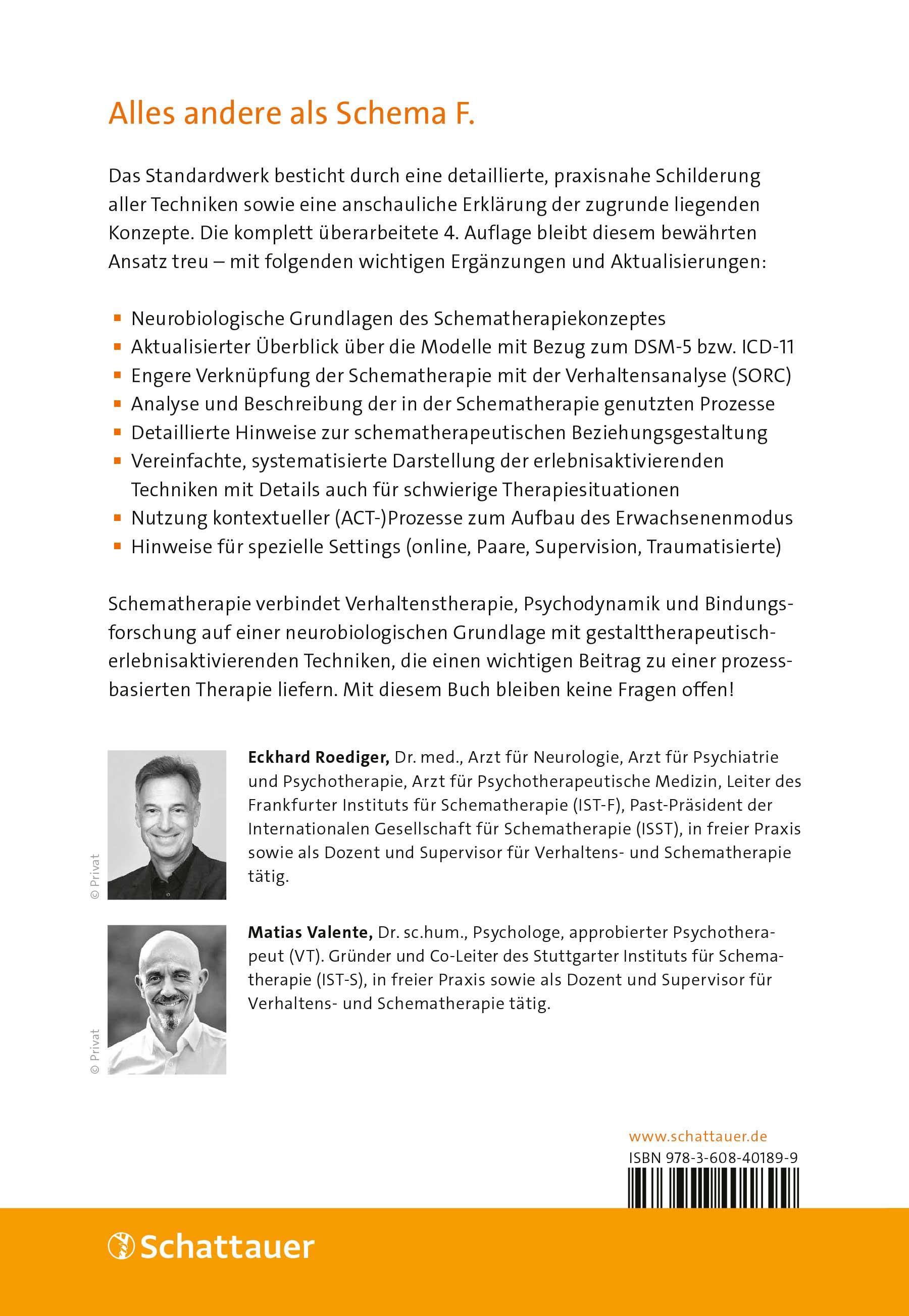 Rückseitencover Schematherapie