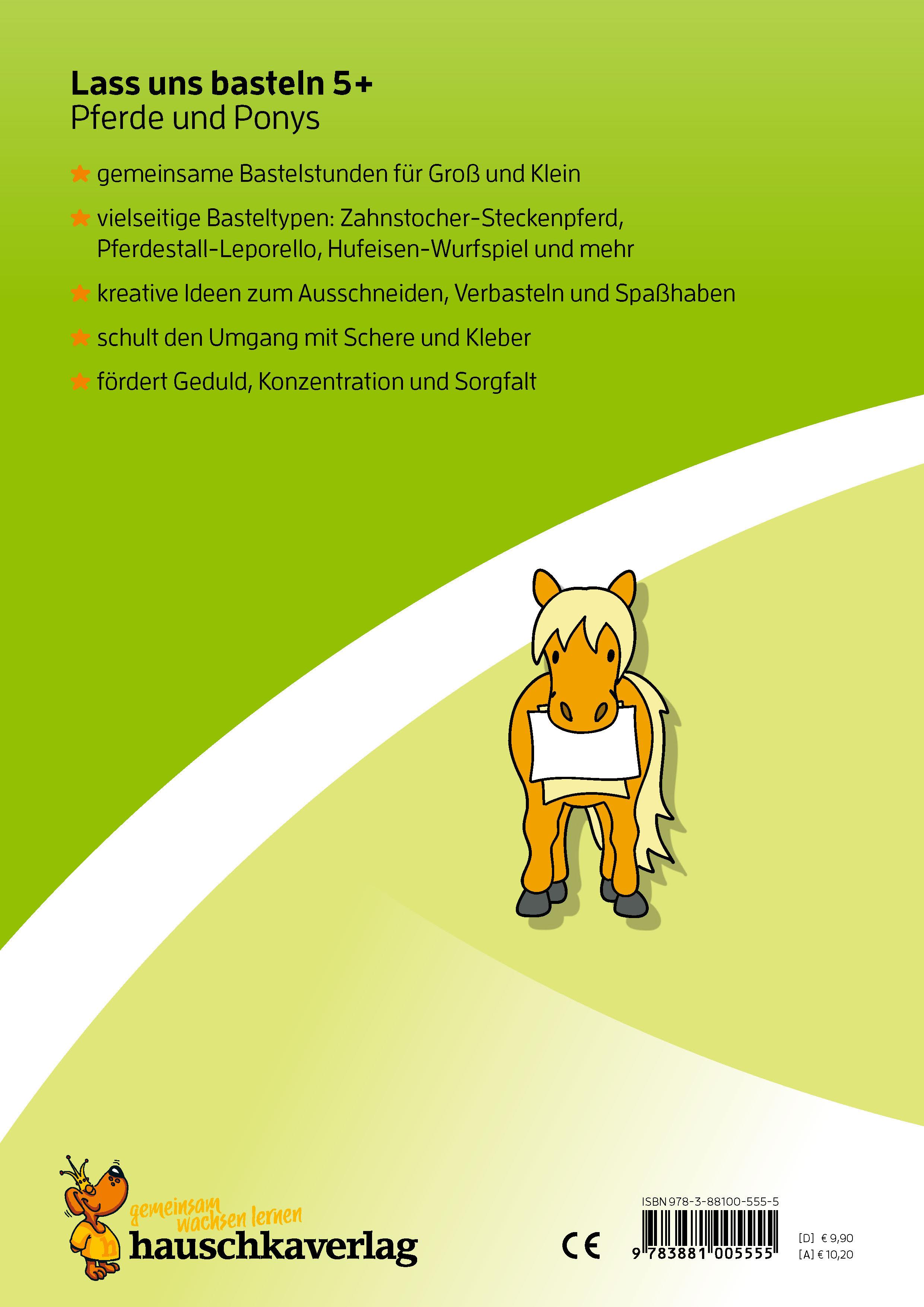 Beispielinhalt (Bild) Lass uns basteln - Bastelbuch ab 5 Jahre - Pferde und Ponys