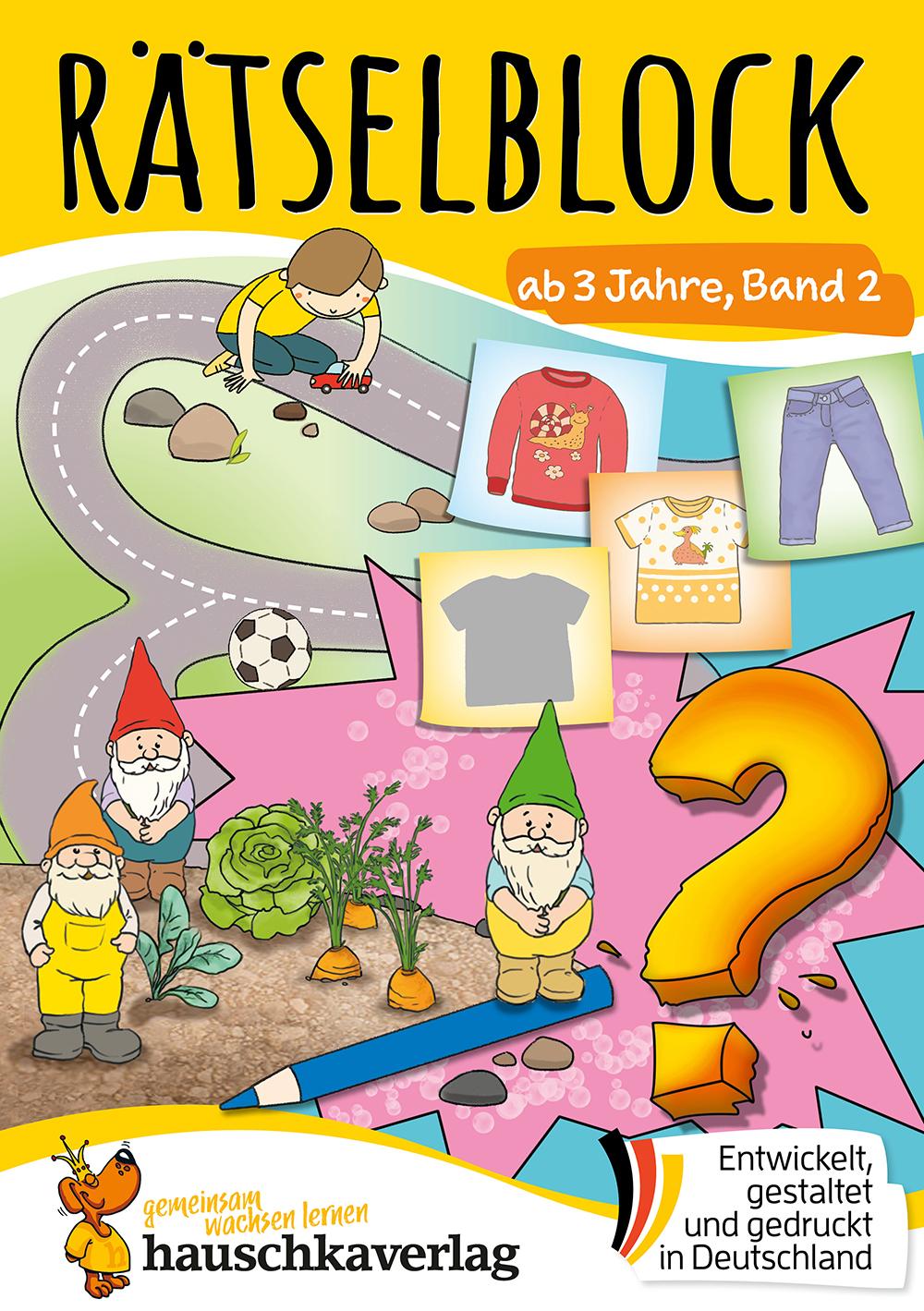 Vorderes Coverbild Rätselblock ab 3 Jahre, Band 2