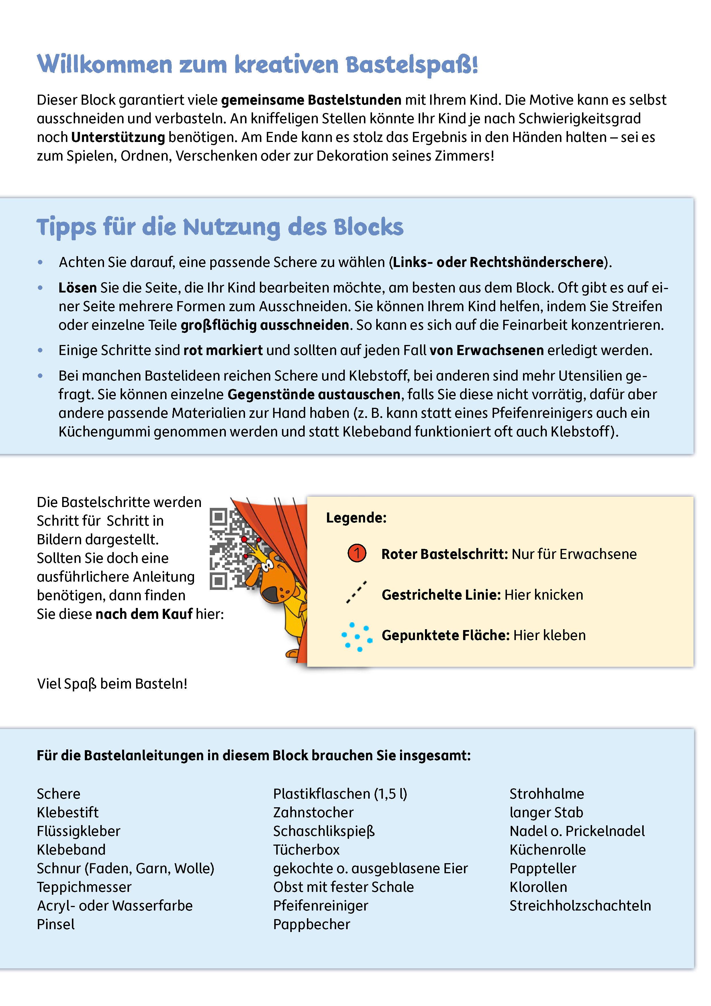 Beispielinhalt (Bild) Lass uns basteln - Bastelbuch ab 5 Jahre - Weltall
