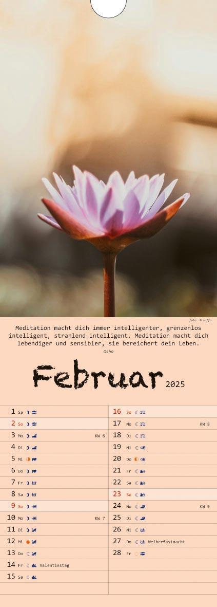 Beispielinhalt (Bild) Spirit of Meditation. Kalender 2025