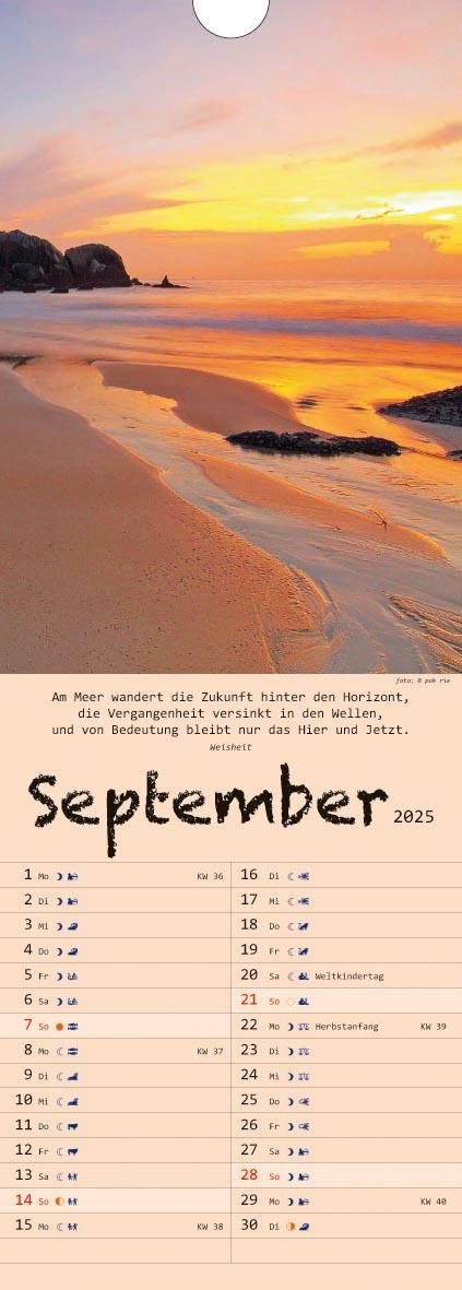 Beispielinhalt (Bild) Spirit of Meditation. Kalender 2025