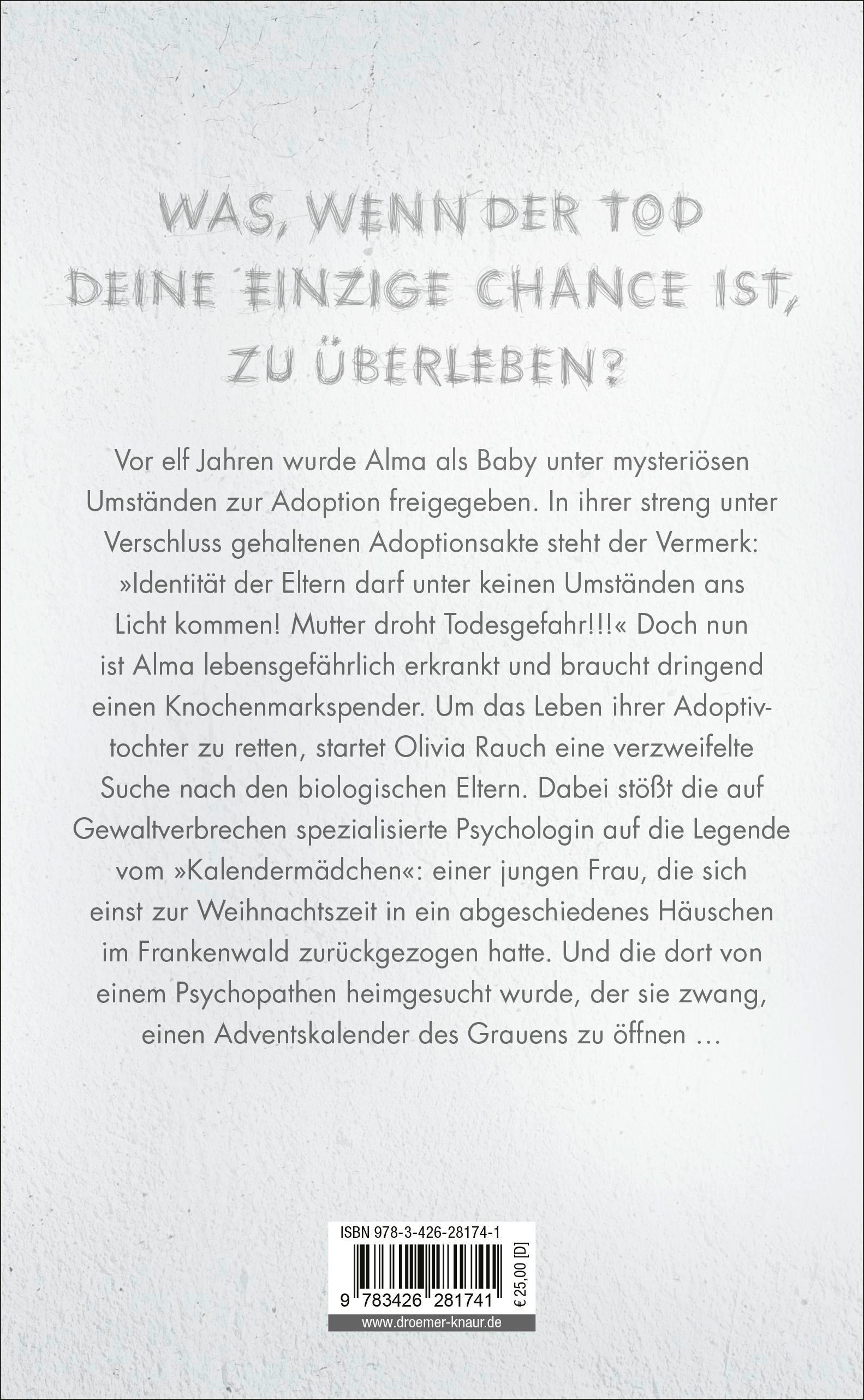 Rückseitencover Das Kalendermädchen