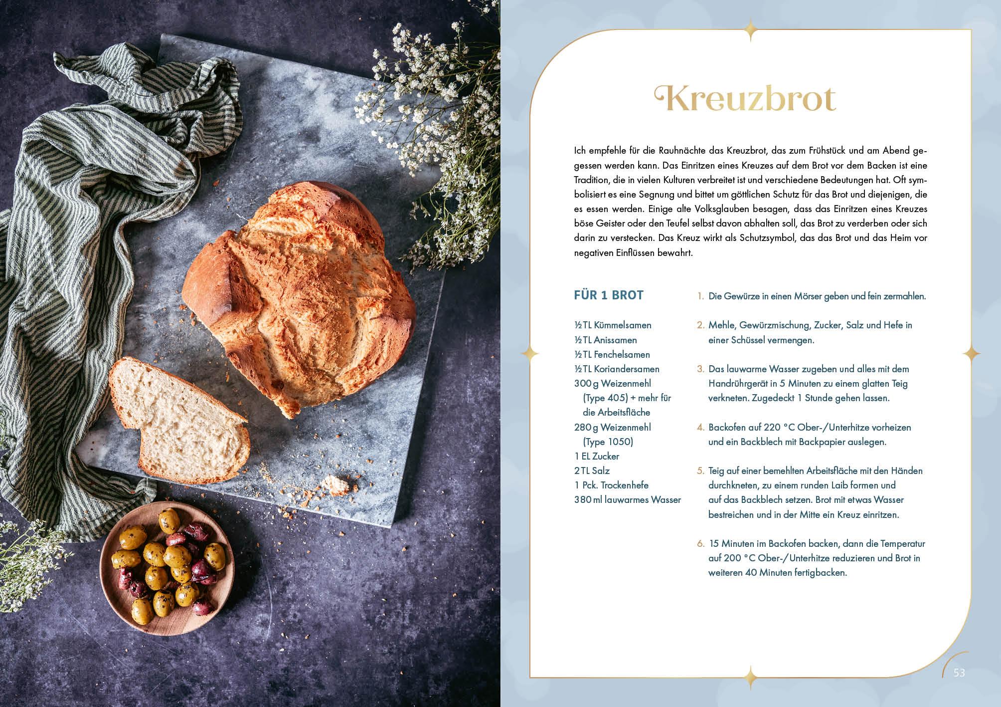 Beispielinhalt (Bild) Das Kochbuch für die Rauhnächte