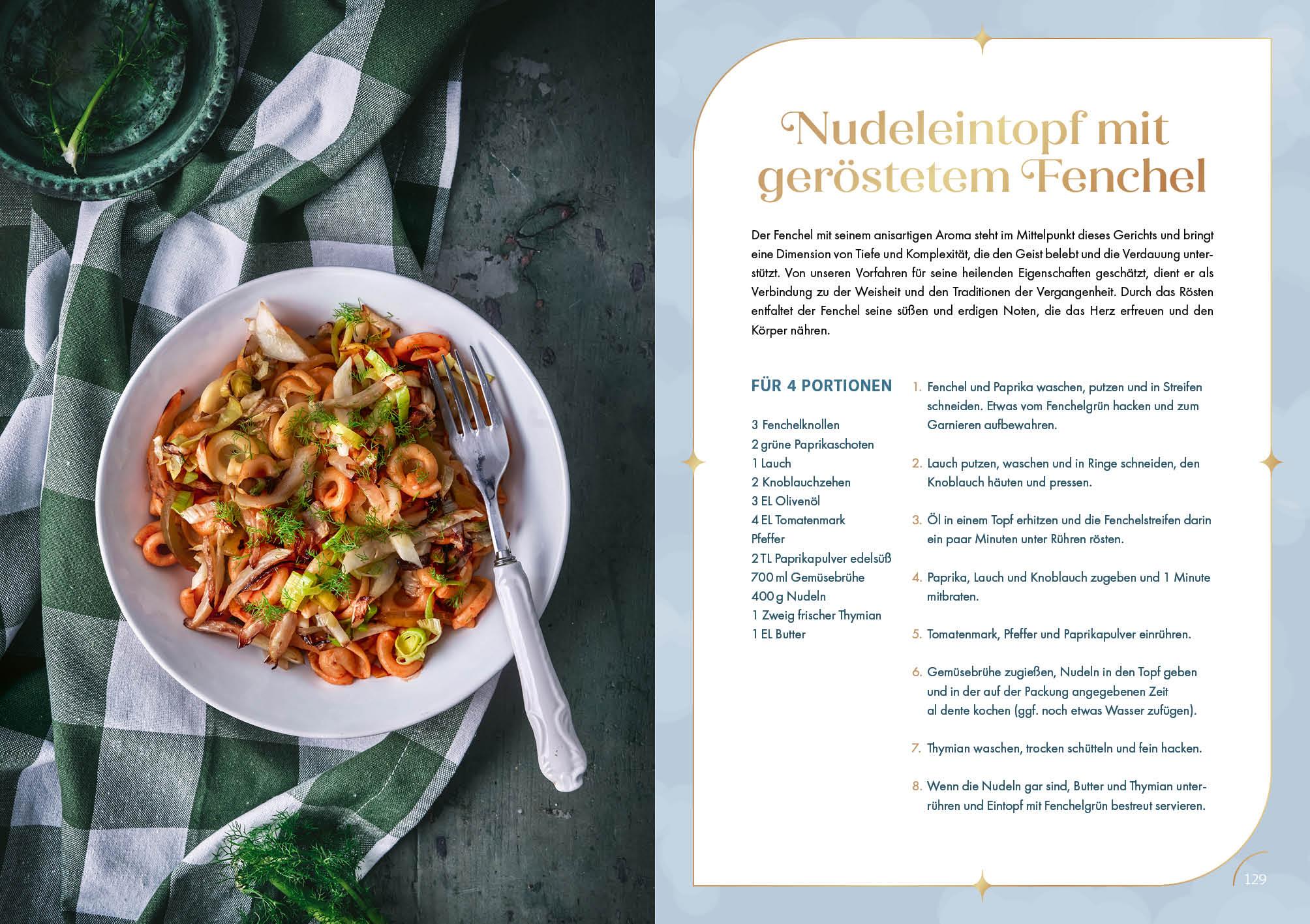 Beispielinhalt (Bild) Das Kochbuch für die Rauhnächte