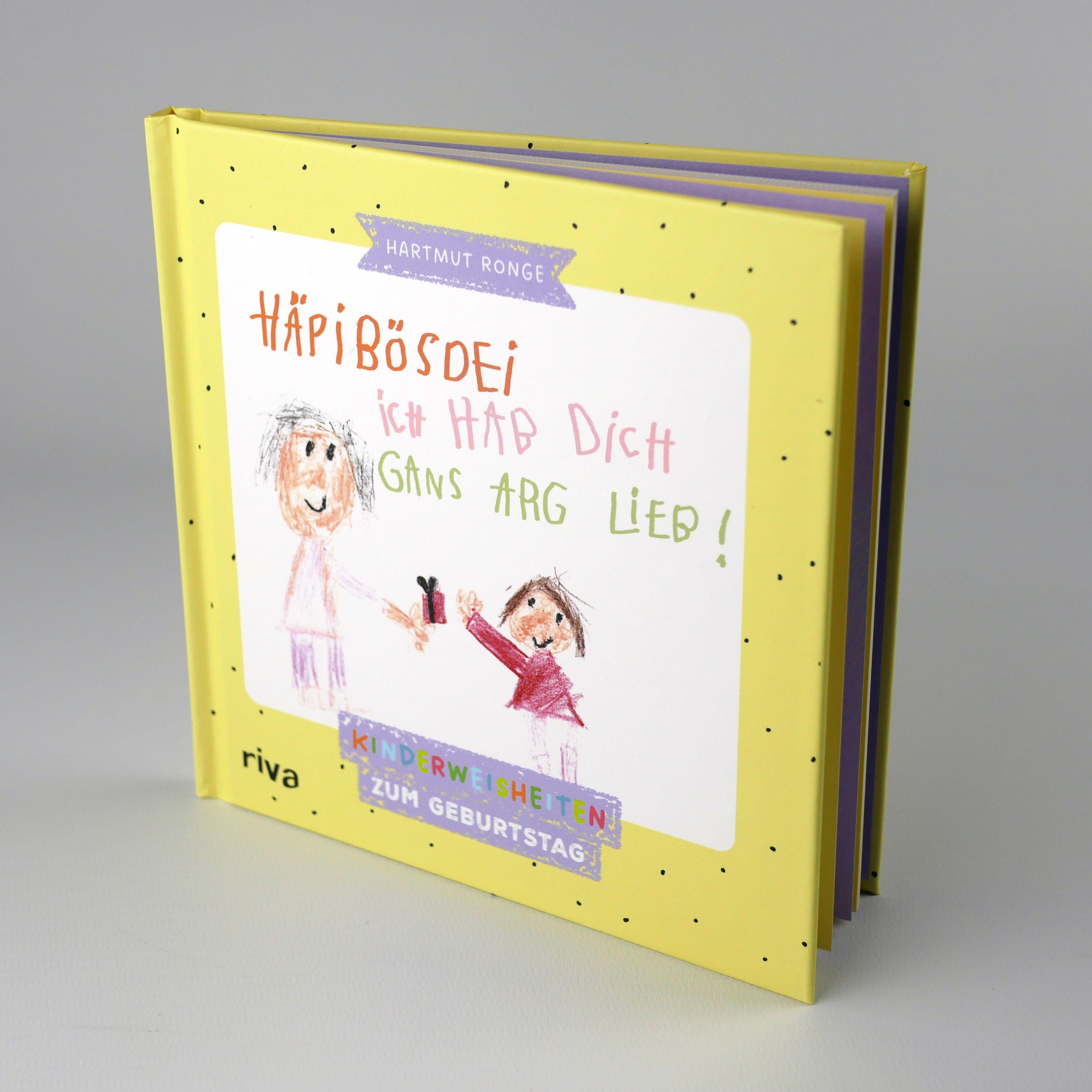 Beispielinhalt (Bild) Häpibösdei. Ich hab dich gans arg lieb!