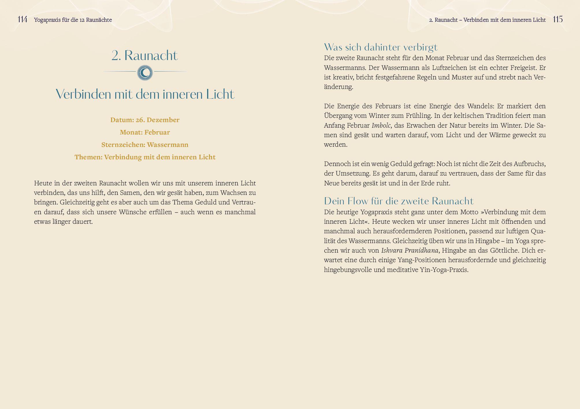 Beispielinhalt (Bild) Mit Yoga durch die Raunächte