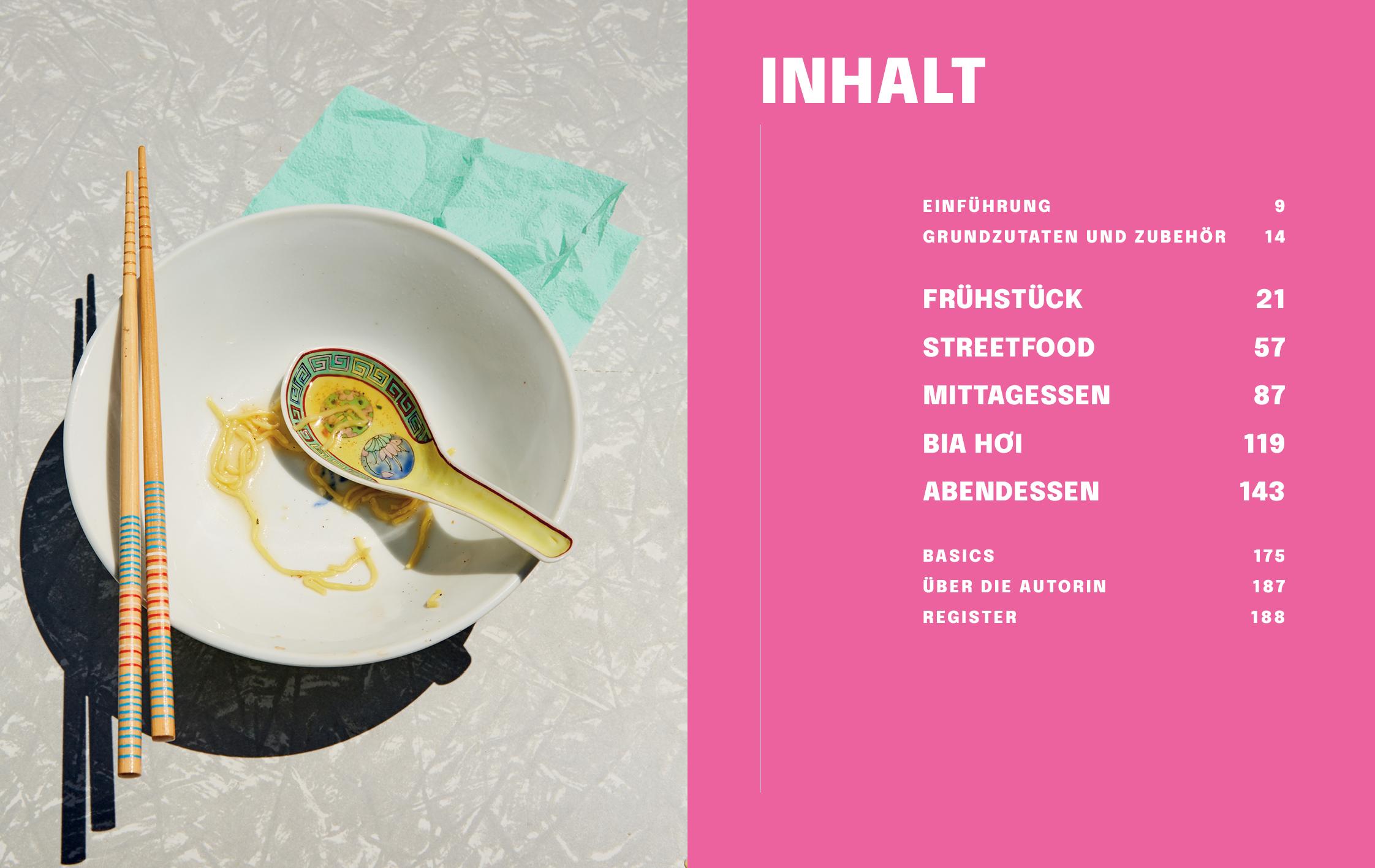 Beispielinhalt (Bild) Vietnom. Das Kochbuch