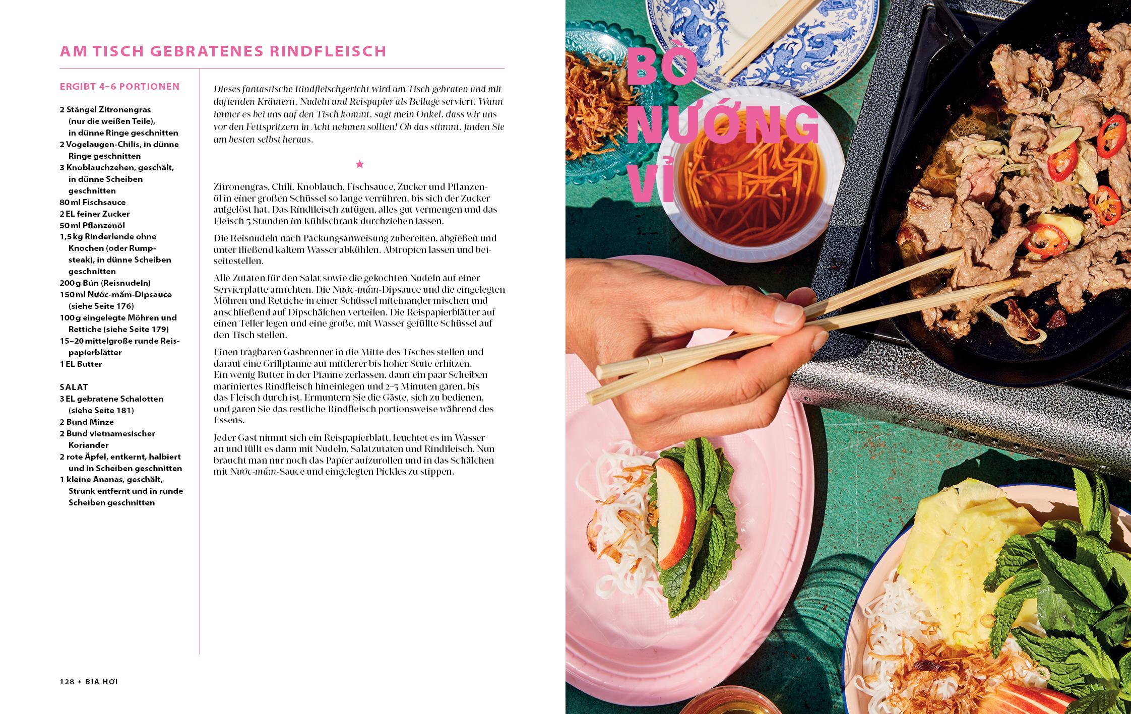 Beispielinhalt (Bild) Vietnom. Das Kochbuch