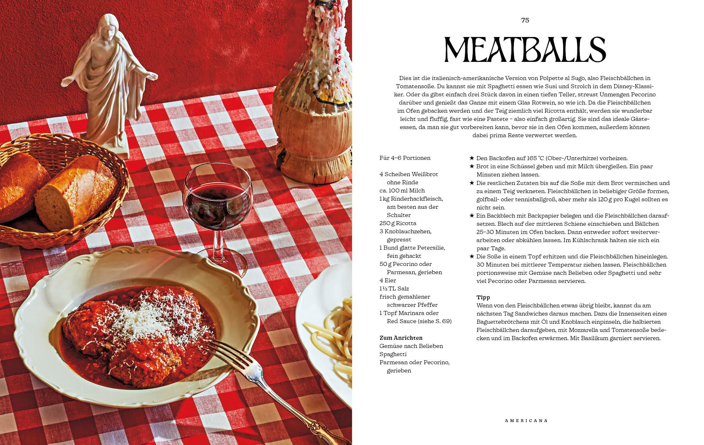Beispielinhalt (Bild) Americana - Das Kochbuch