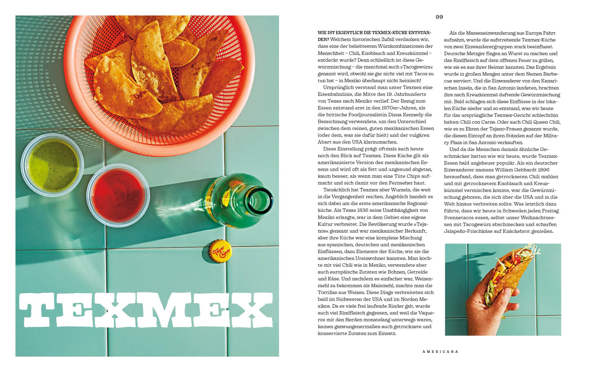 Beispielinhalt (Bild) Americana - Das Kochbuch