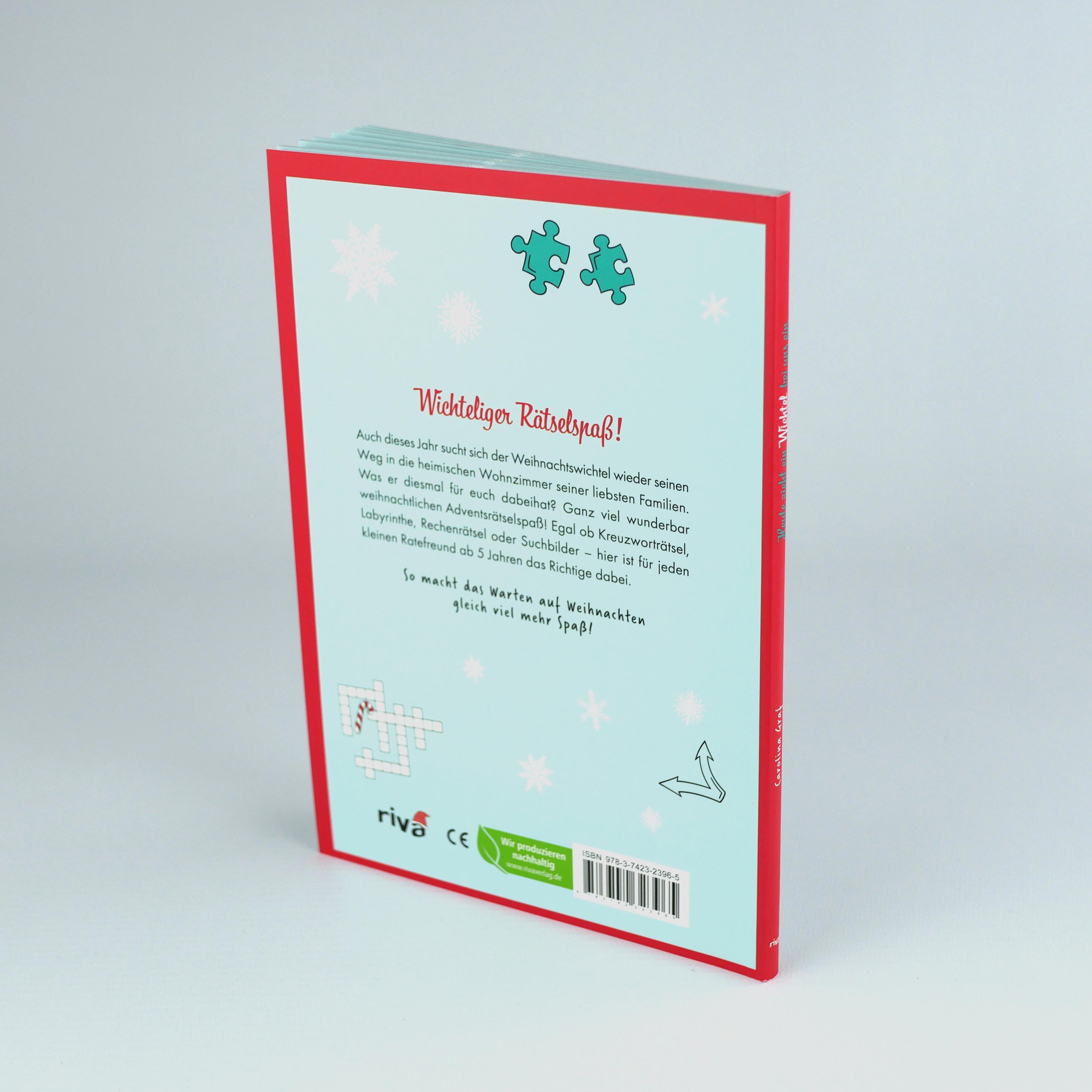 Beispielinhalt (Bild) Heute zieht ein Wichtel bei uns ein - Weihnachtliche Rätsel für die Adventszeit