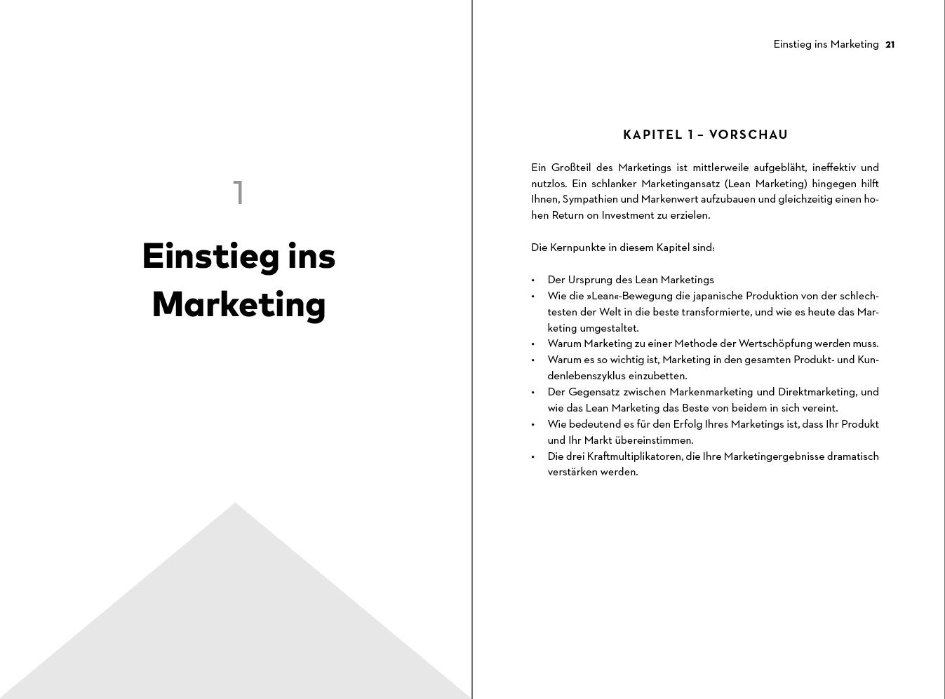 Beispielinhalt (Bild) Erfolgsmethode Lean Marketing