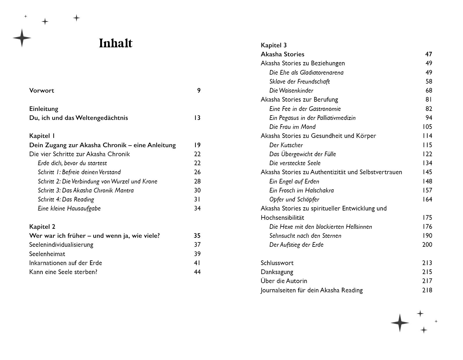 Beispielinhalt (Bild) Akasha Stories