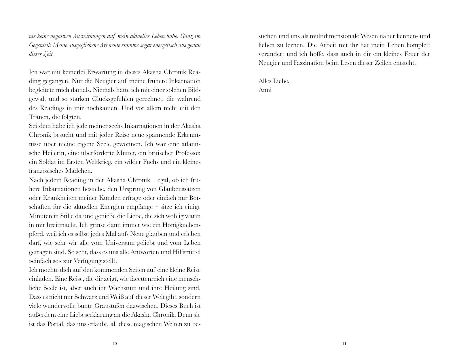 Beispielinhalt (Bild) Akasha Stories