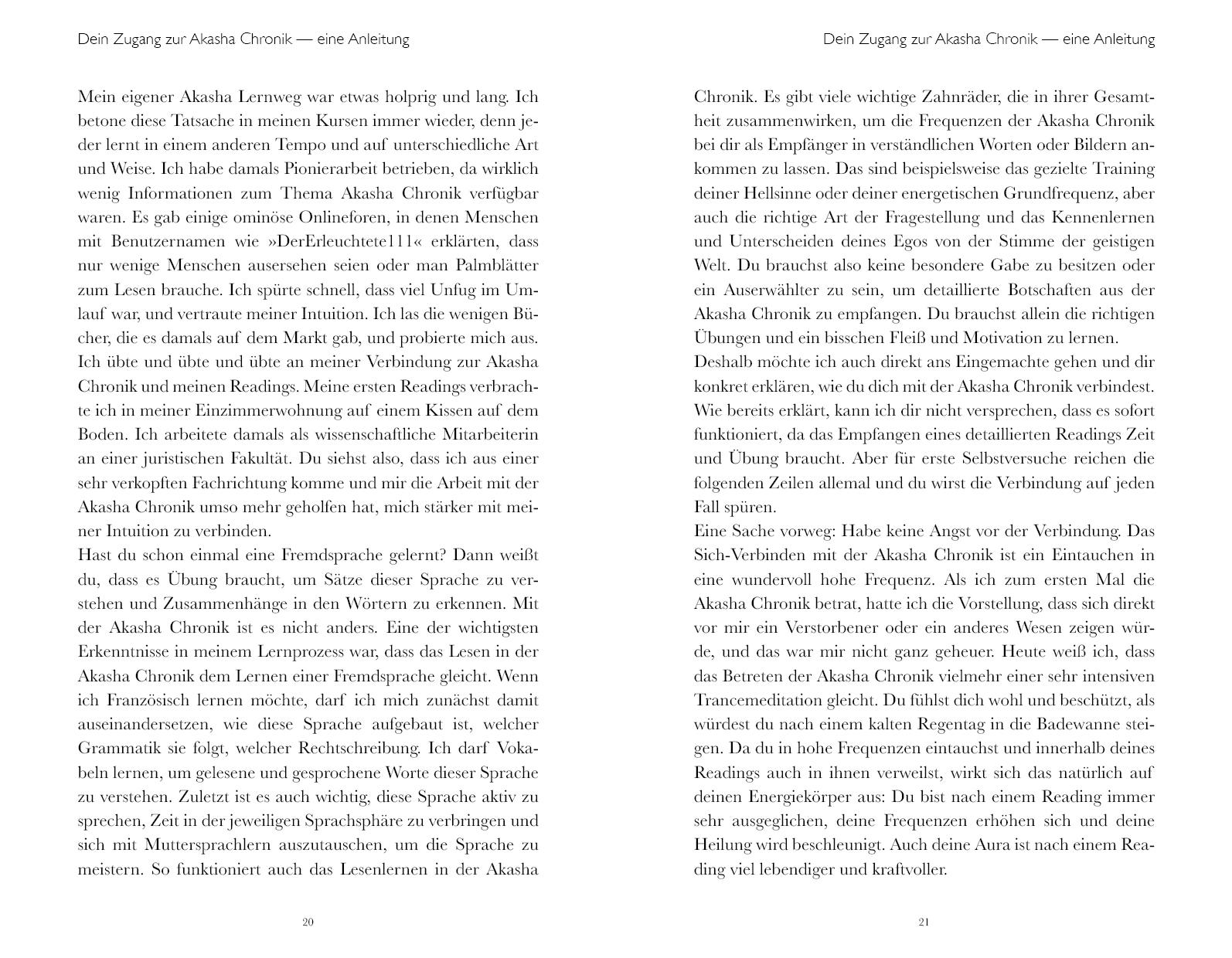 Beispielinhalt (Bild) Akasha Stories