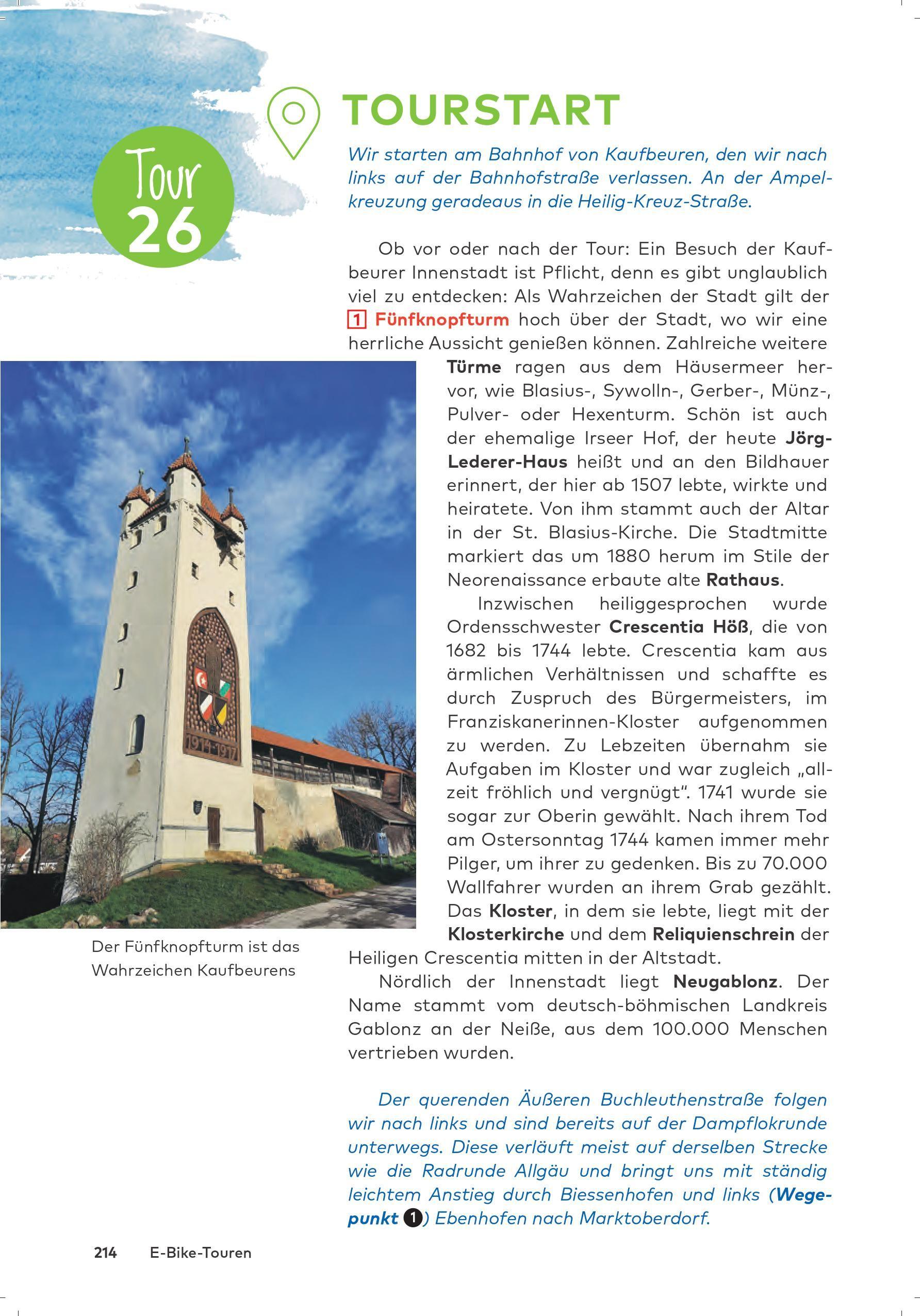 Beispielinhalt (Bild) Die 27 schönsten E-Bike Touren im Allgäu