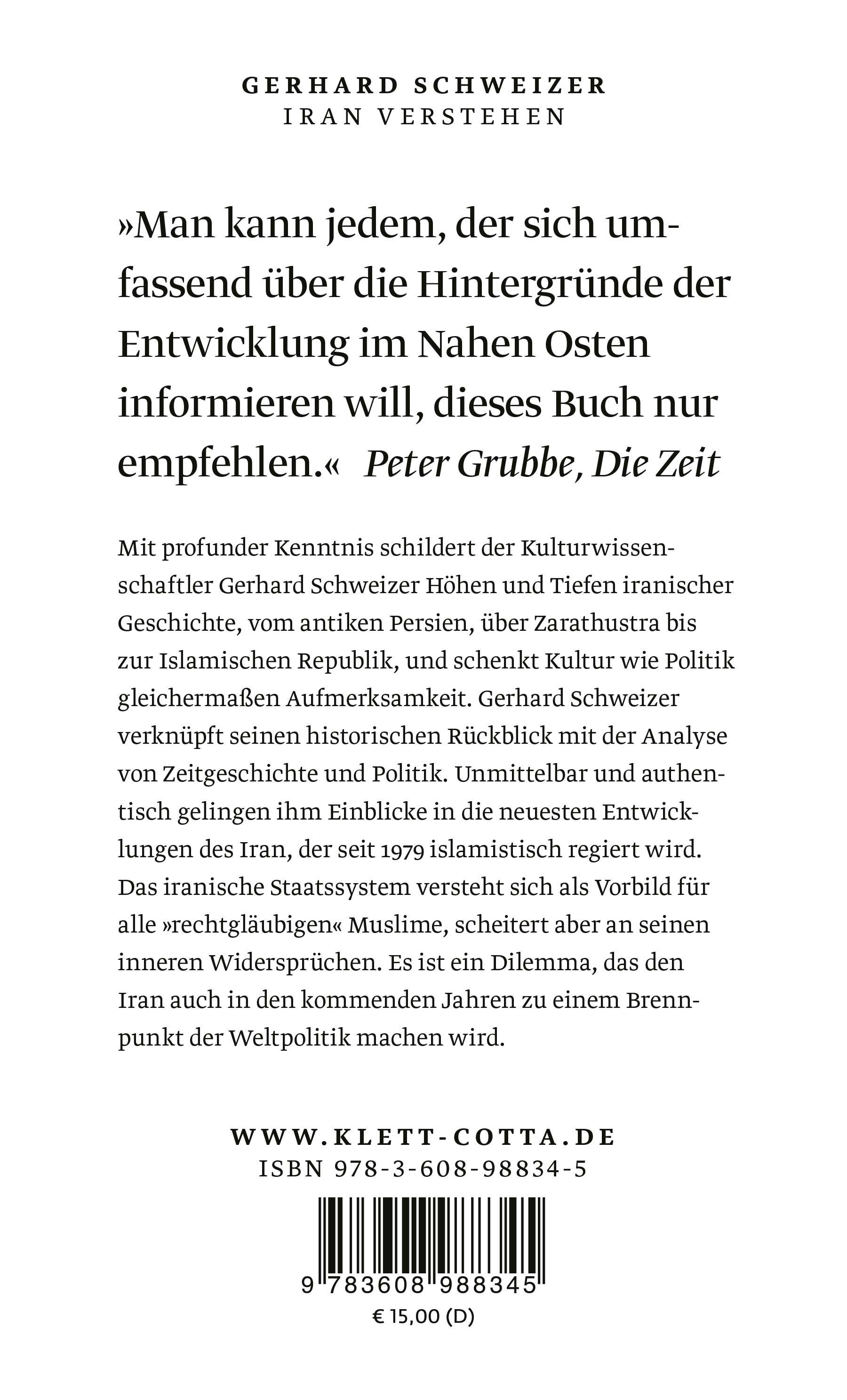 Rückseitencover Iran verstehen