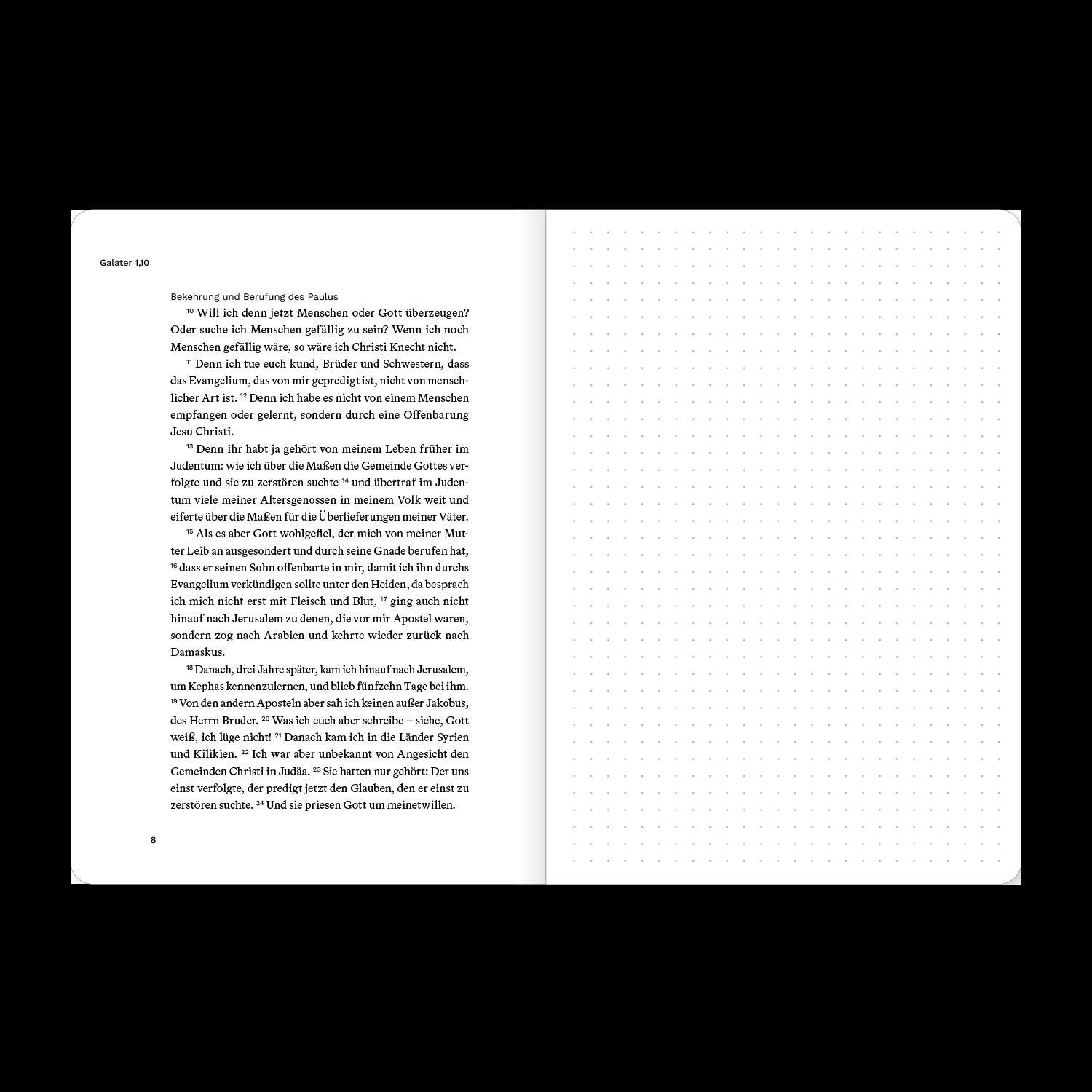 Beispielinhalt (Bild) Galater (Bibeljournal)