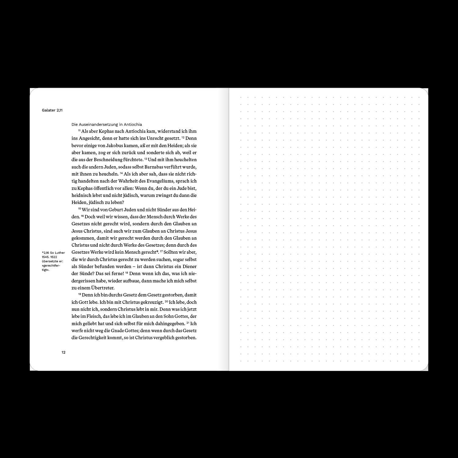 Beispielinhalt (Bild) Galater (Bibeljournal)