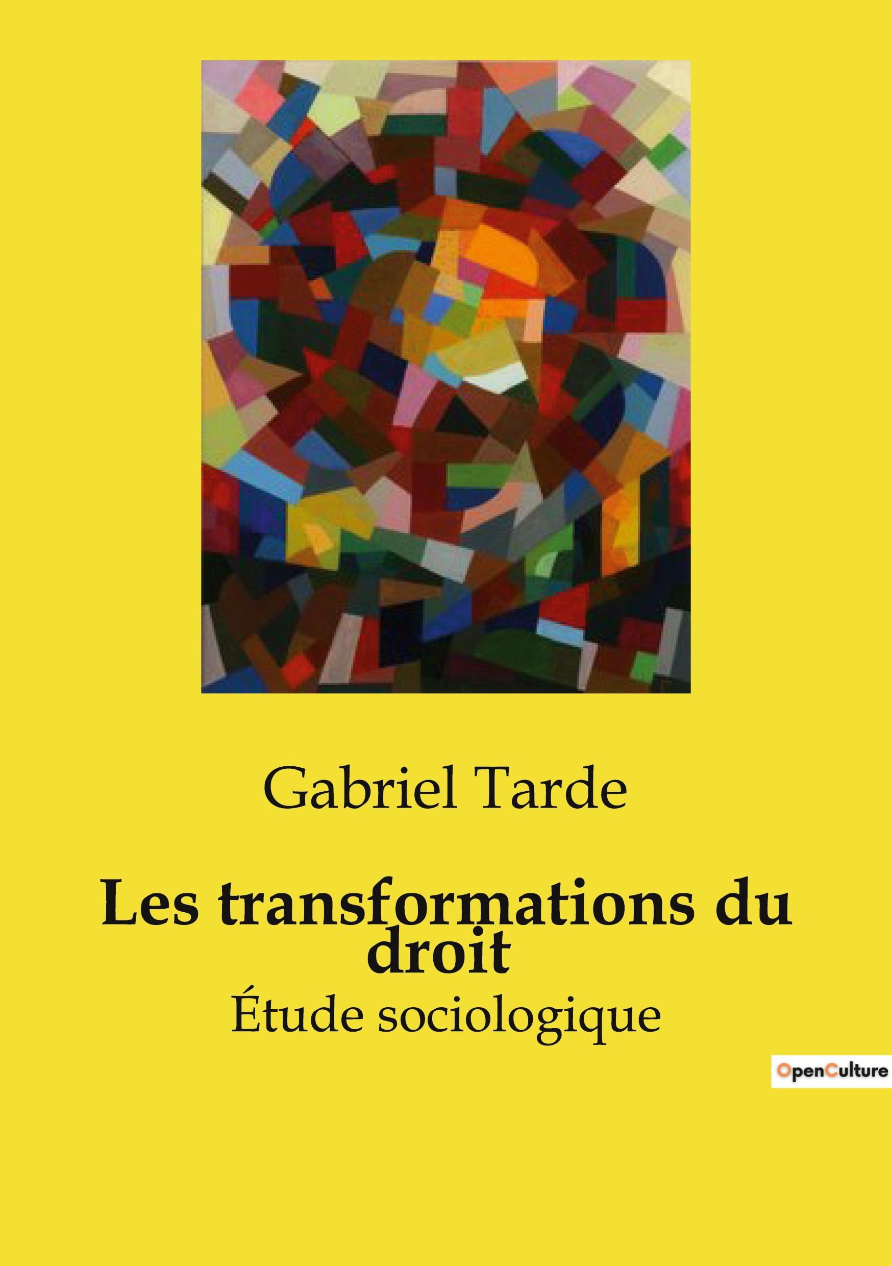 Vorderes Coverbild Les transformations du droit