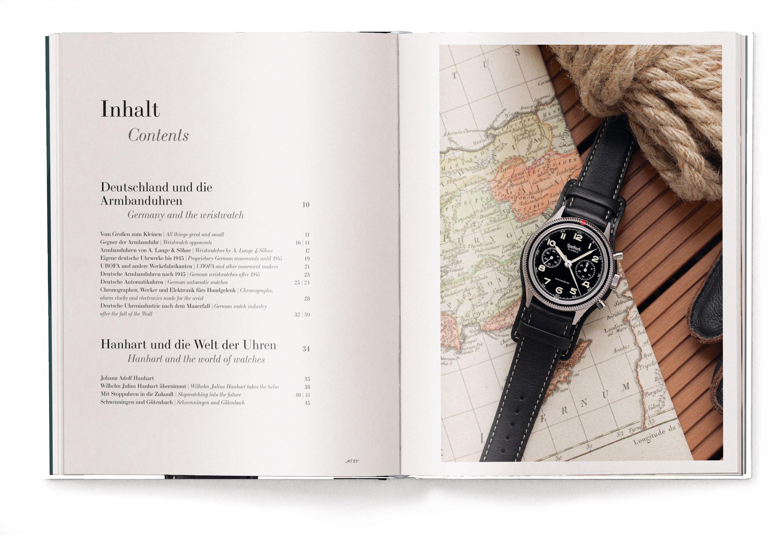 Beispielinhalt (Bild) The Watch Book: Hanhart und die deutsche Uhrenindustrie / Hanhart and the German Watchmaking Industry