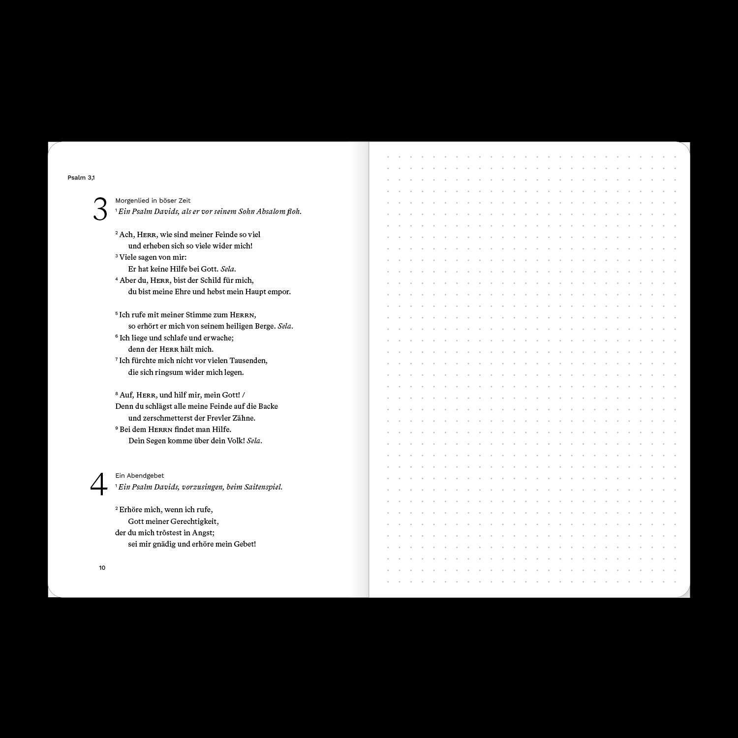 Beispielinhalt (Bild) Die Psalmen 1-72 (Bibeljournal)